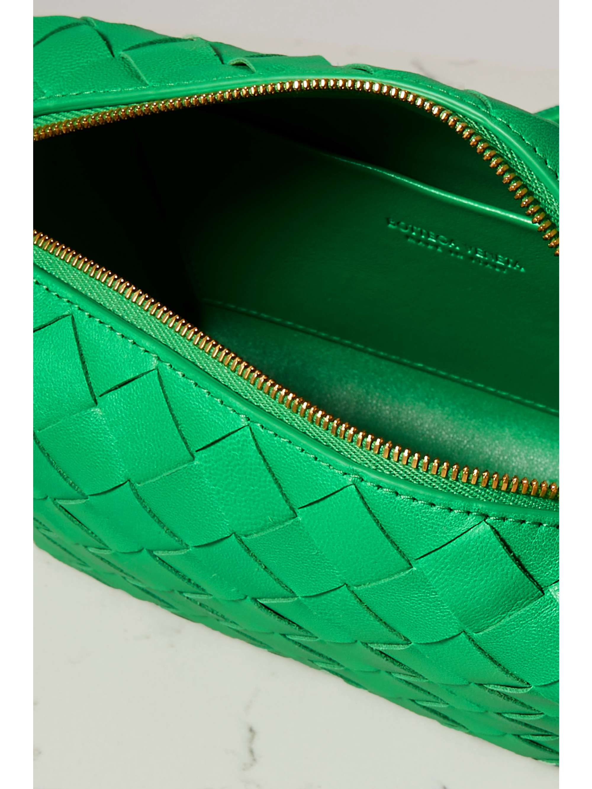 Green Loop mini intrecciato leather shoulder bag | BOTTEGA VENETA | NET ...