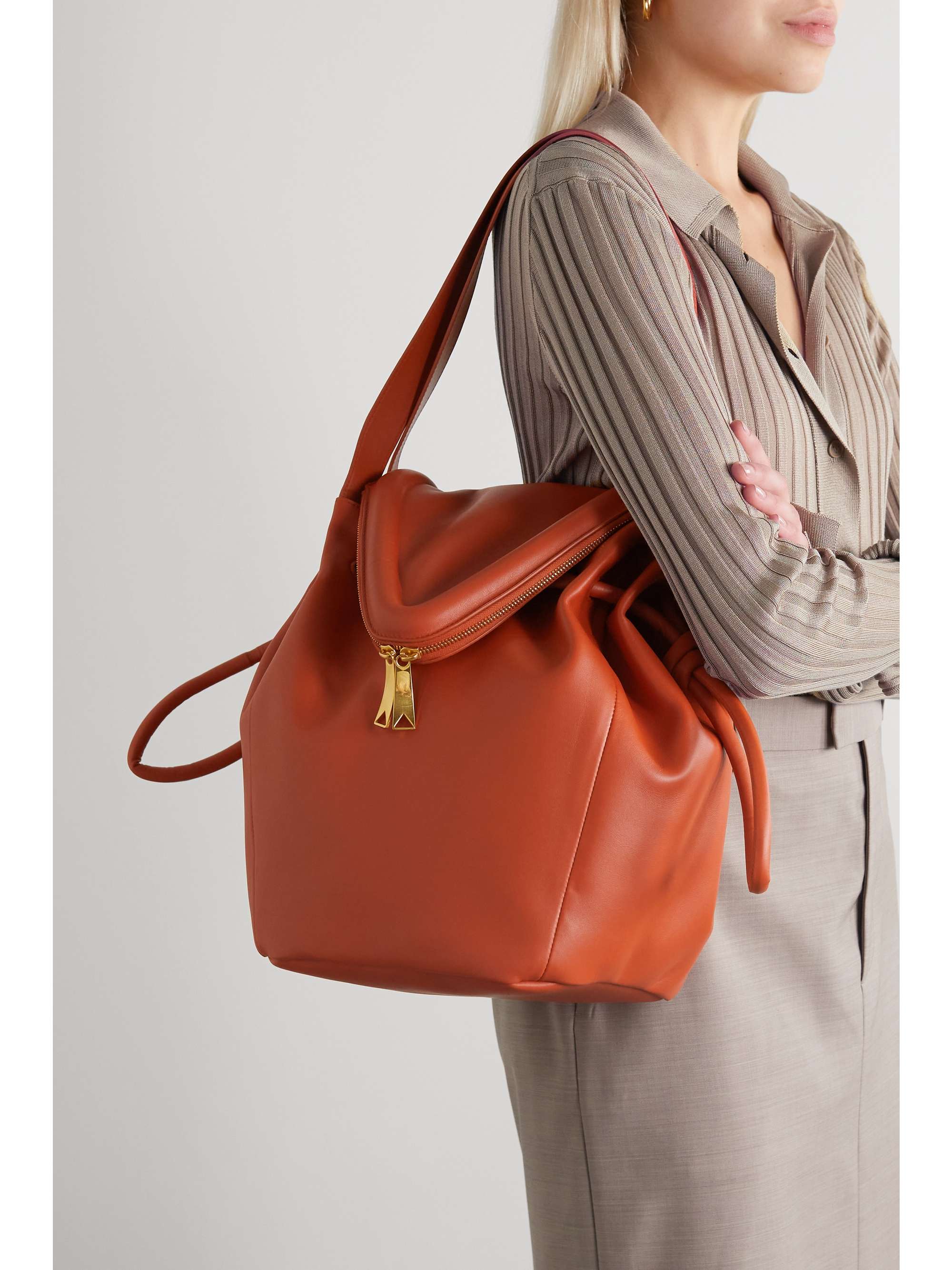big leather shoulder bag