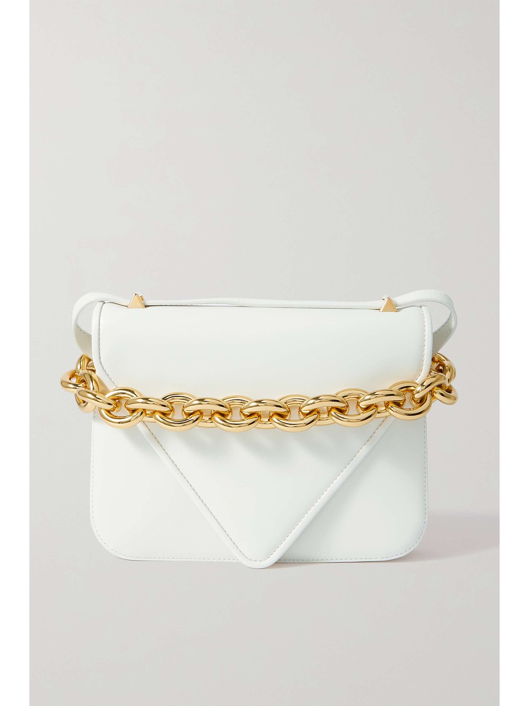small white shoulder bag