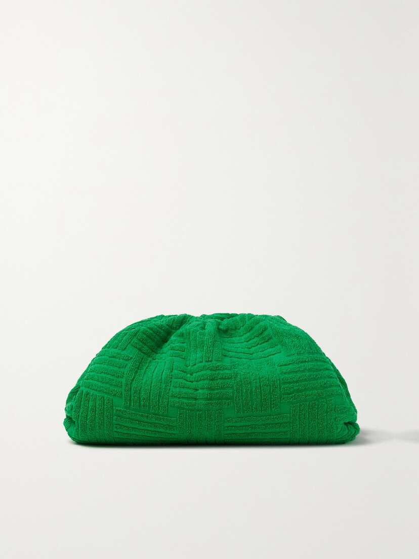 Bottega Veneta The Pouch Large Gathered Terry Clutch