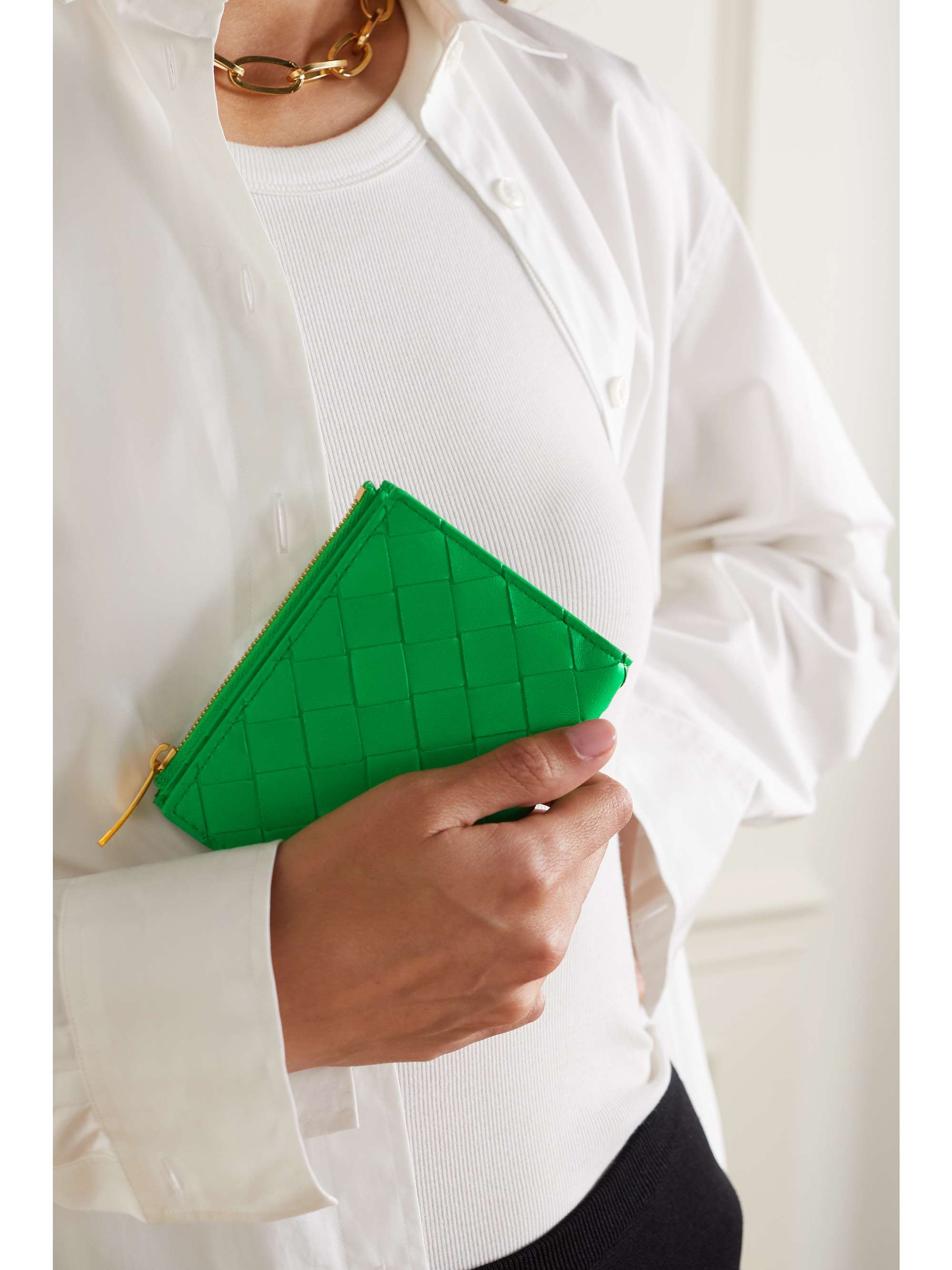 green bottega wallet