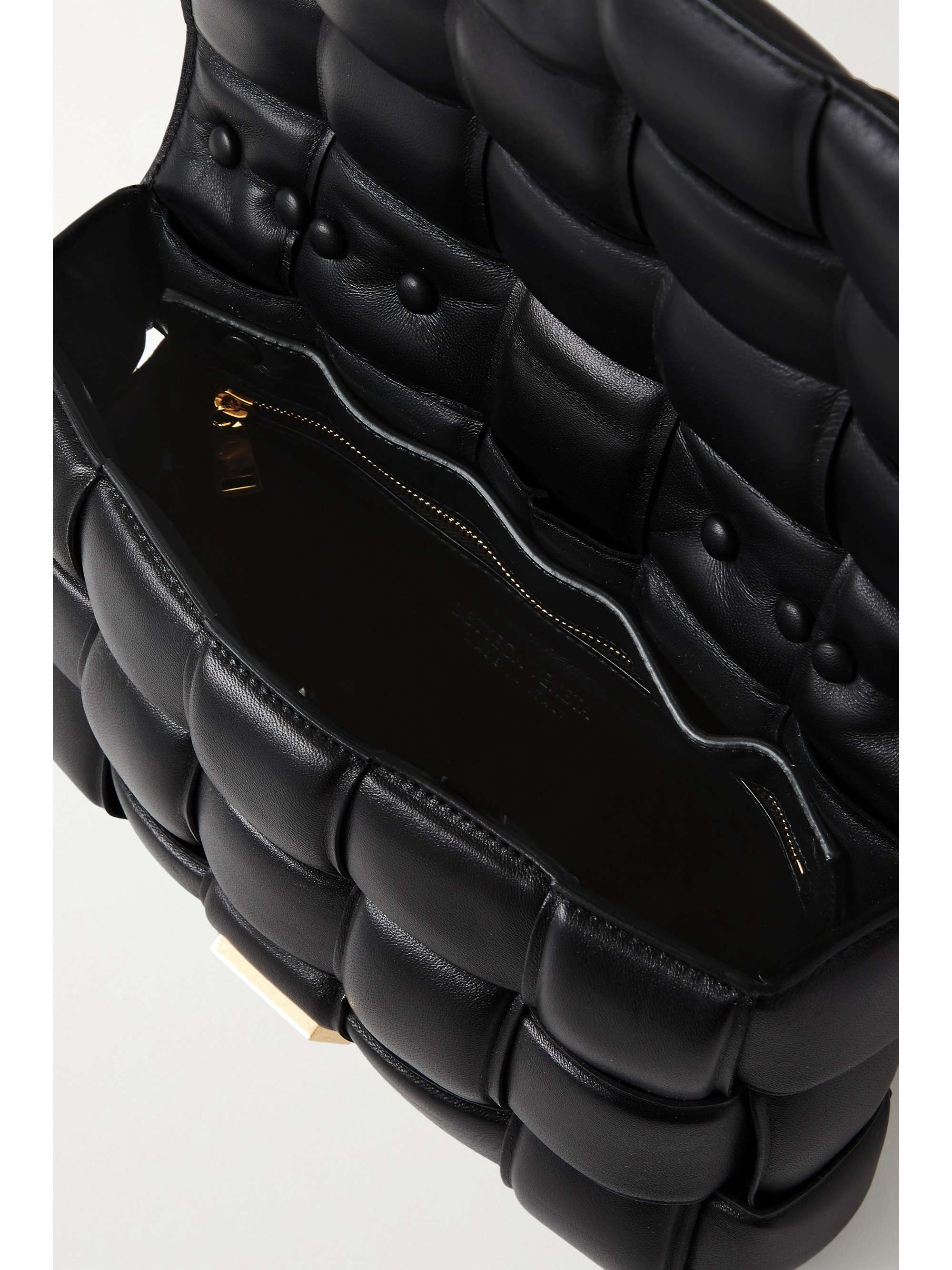 BOTTEGA VENETA Cassette chain-embellished padded intrecciato leather shoulder bag