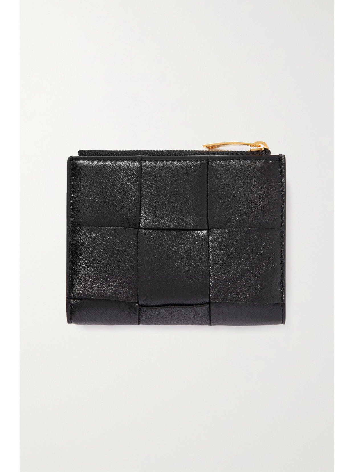 BOTTEGA VENETA CASSETTE INTRECCIATO LEATHER WALLET