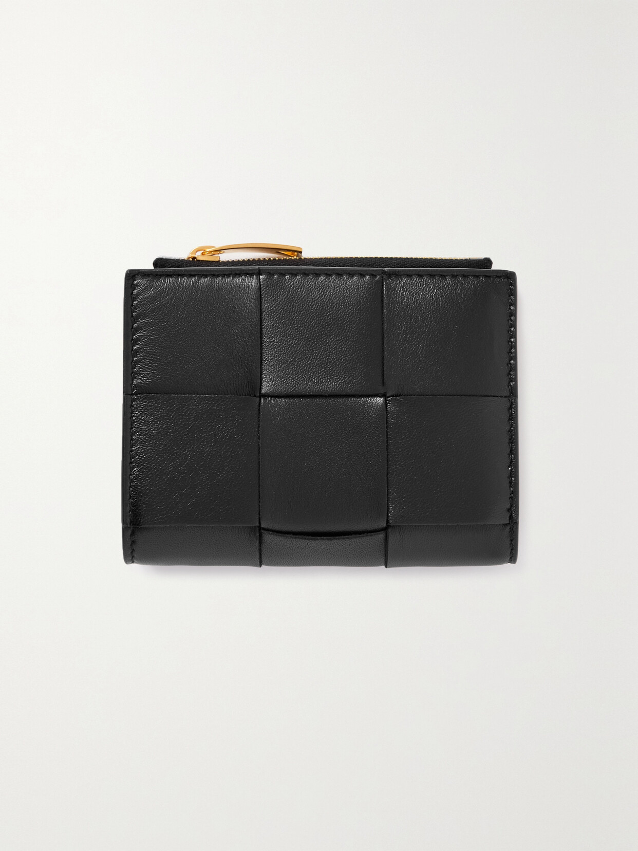BOTTEGA VENETA CASSETTE INTRECCIATO LEATHER WALLET
