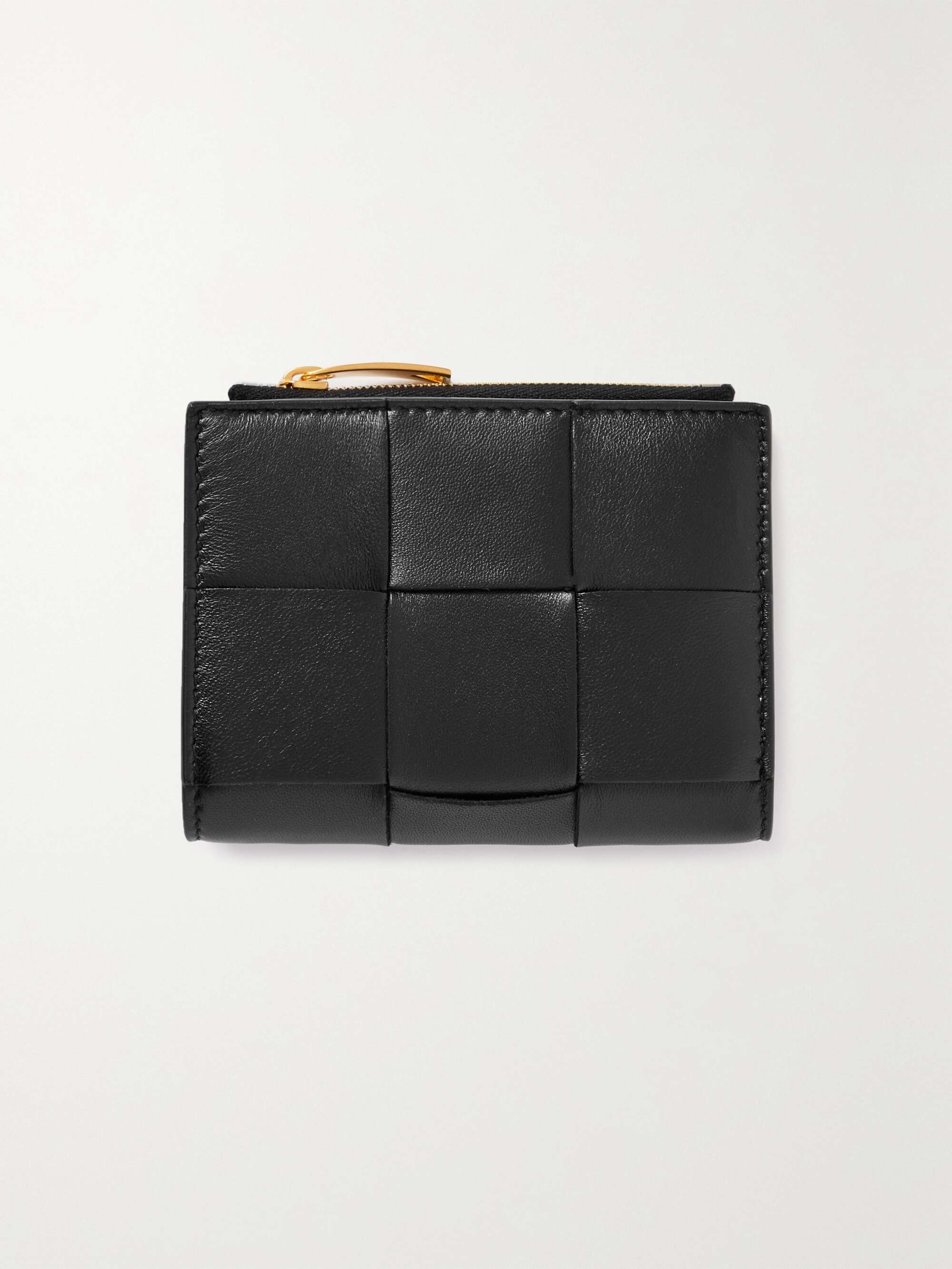 Cassette intrecciato leather wallet