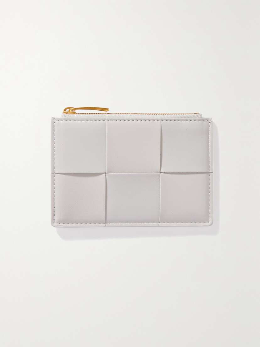 Bottega Veneta Cassette Intrecciato Leather Cardholder