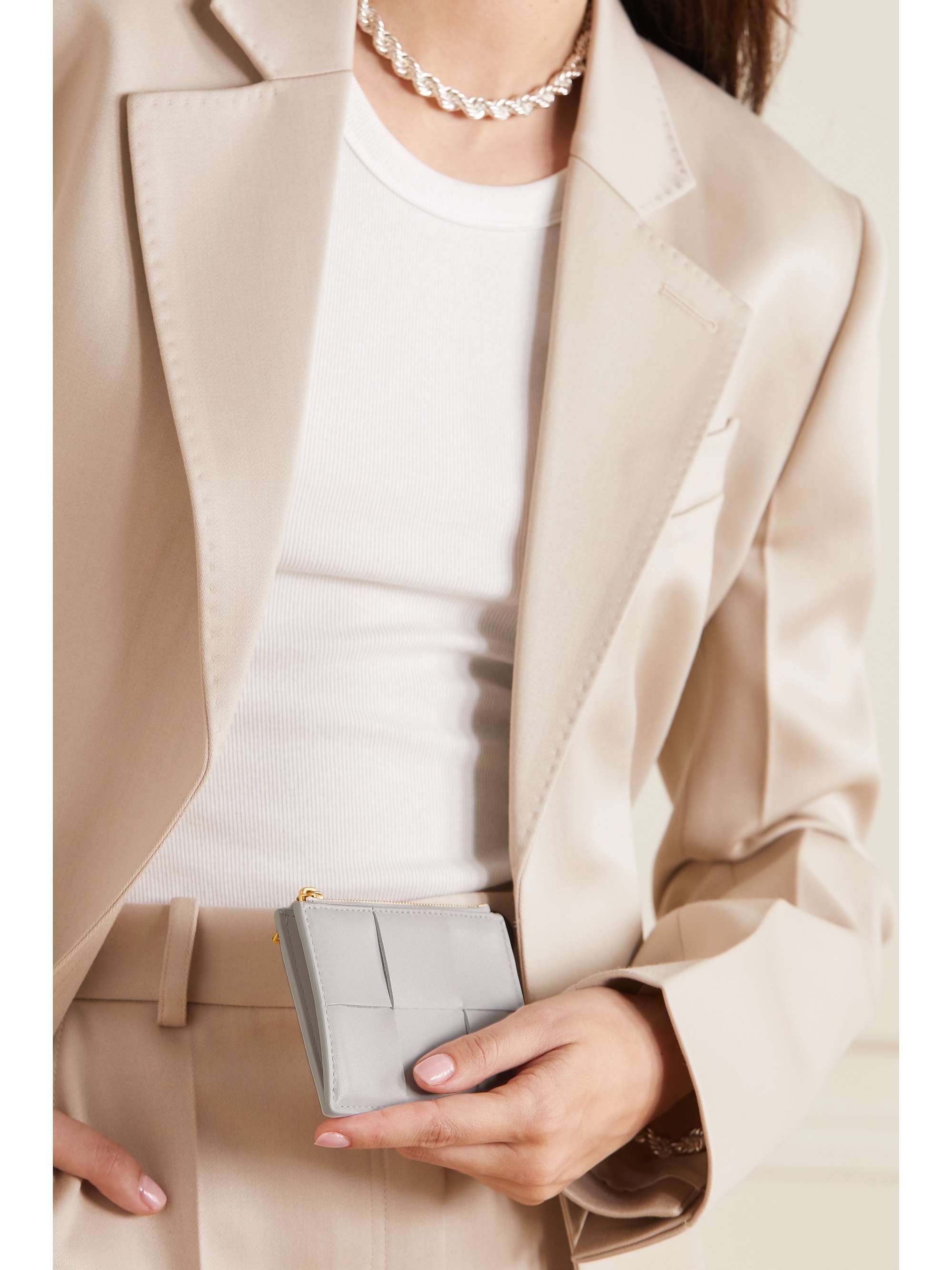 BOTTEGA VENETA Cassette intrecciato leather cardholder