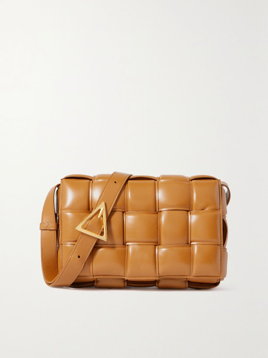 Cassette padded intrecciato leather shoulder bag by Bottega Veneta, available on net-a-porter.com for EUR2500 Olivia Culpo Bags Exact Product 