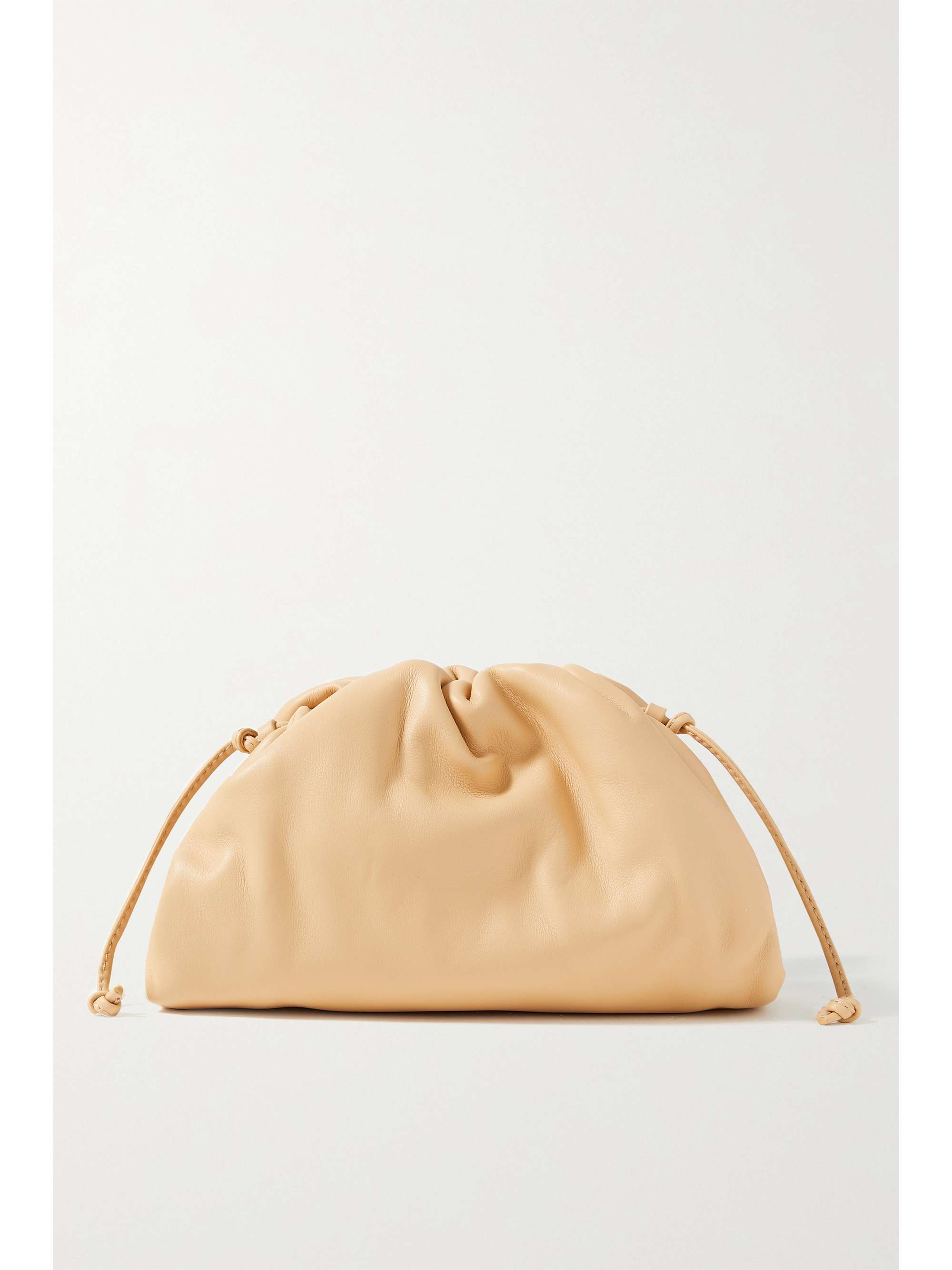 BOTTEGA VENETA The Pouch small gathered leather clutch | NET-A-PORTER