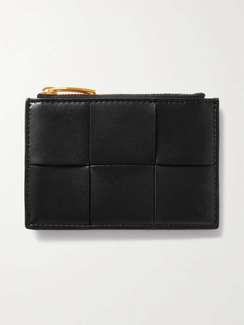 Bottega Veneta Cassette Intrecciato Leather Cardholder