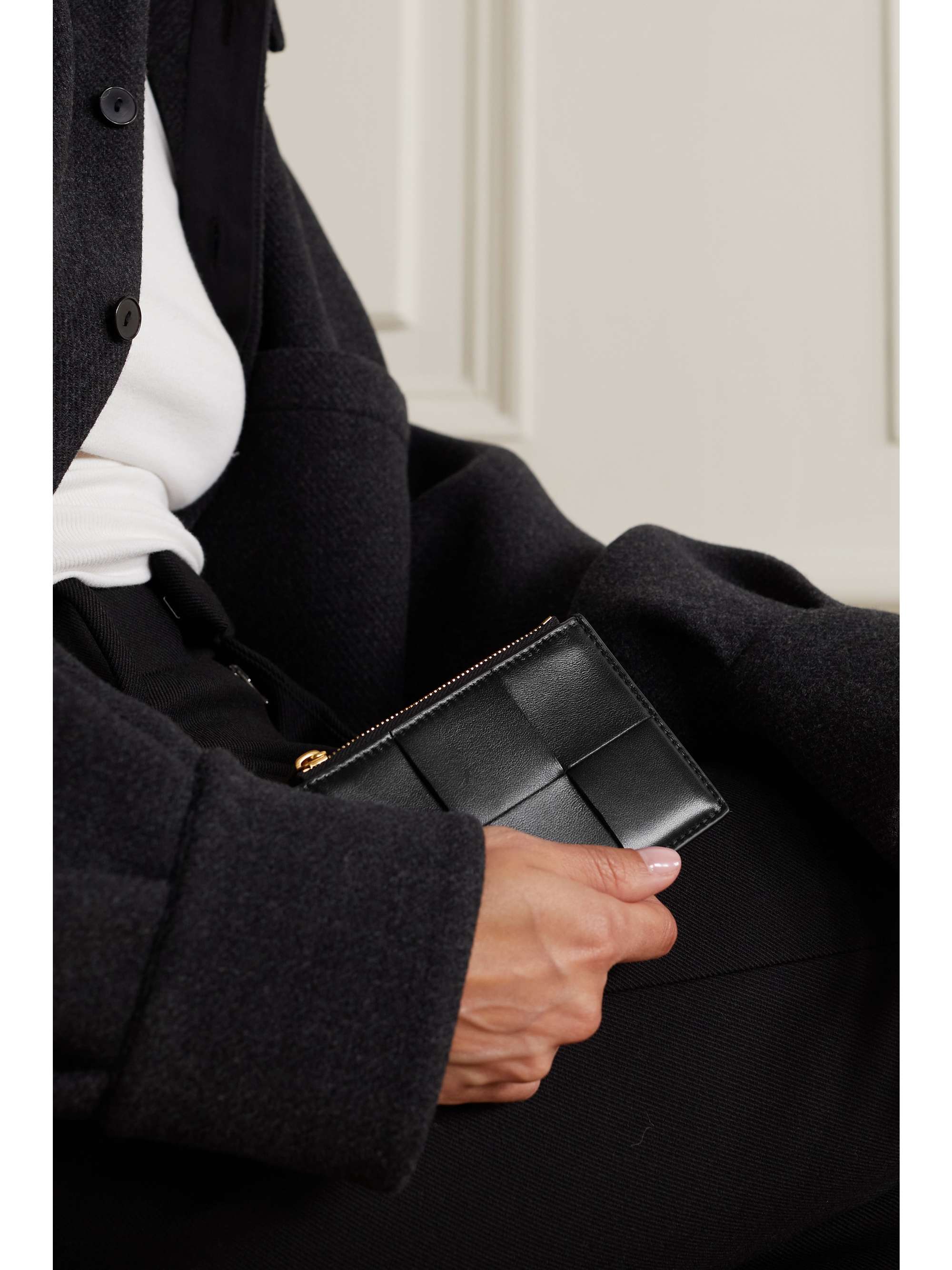 BOTTEGA VENETA Cassette intrecciato leather cardholder