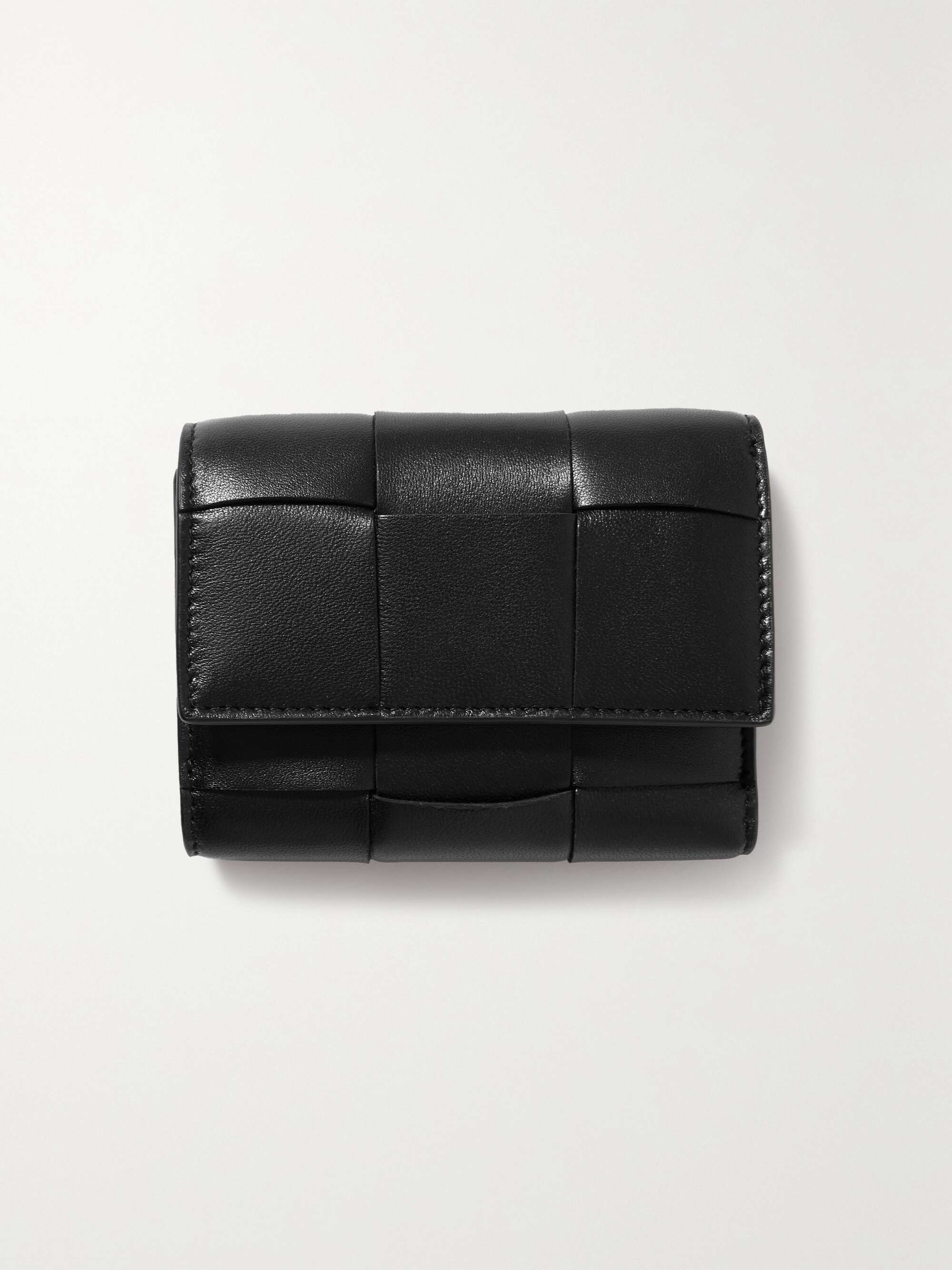 BOTTEGA VENETA Cassette intrecciato leather wallet | NET-A-PORTER