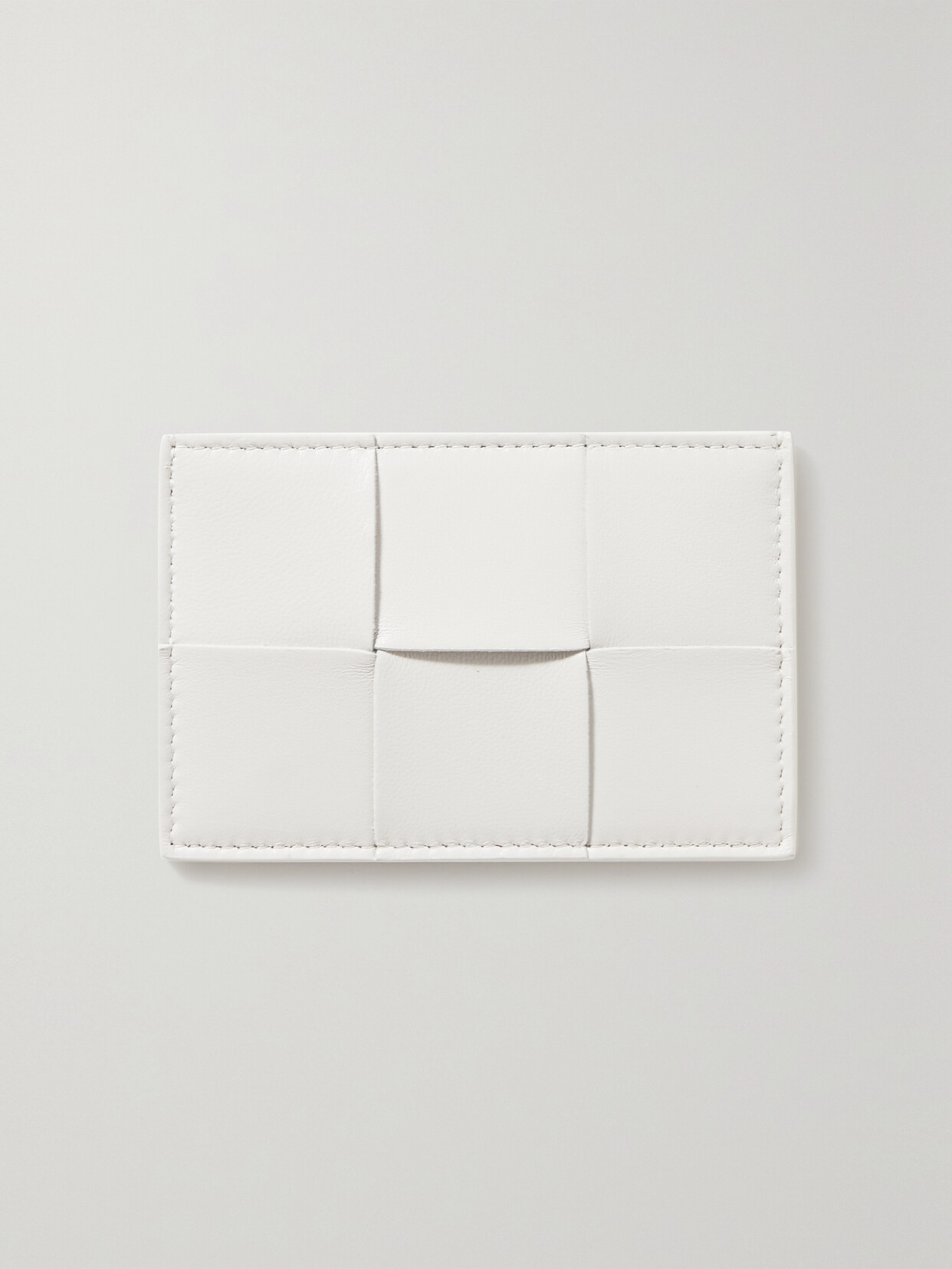 BOTTEGA VENETA CASSETTE INTRECCIATO LEATHER CARDHOLDER