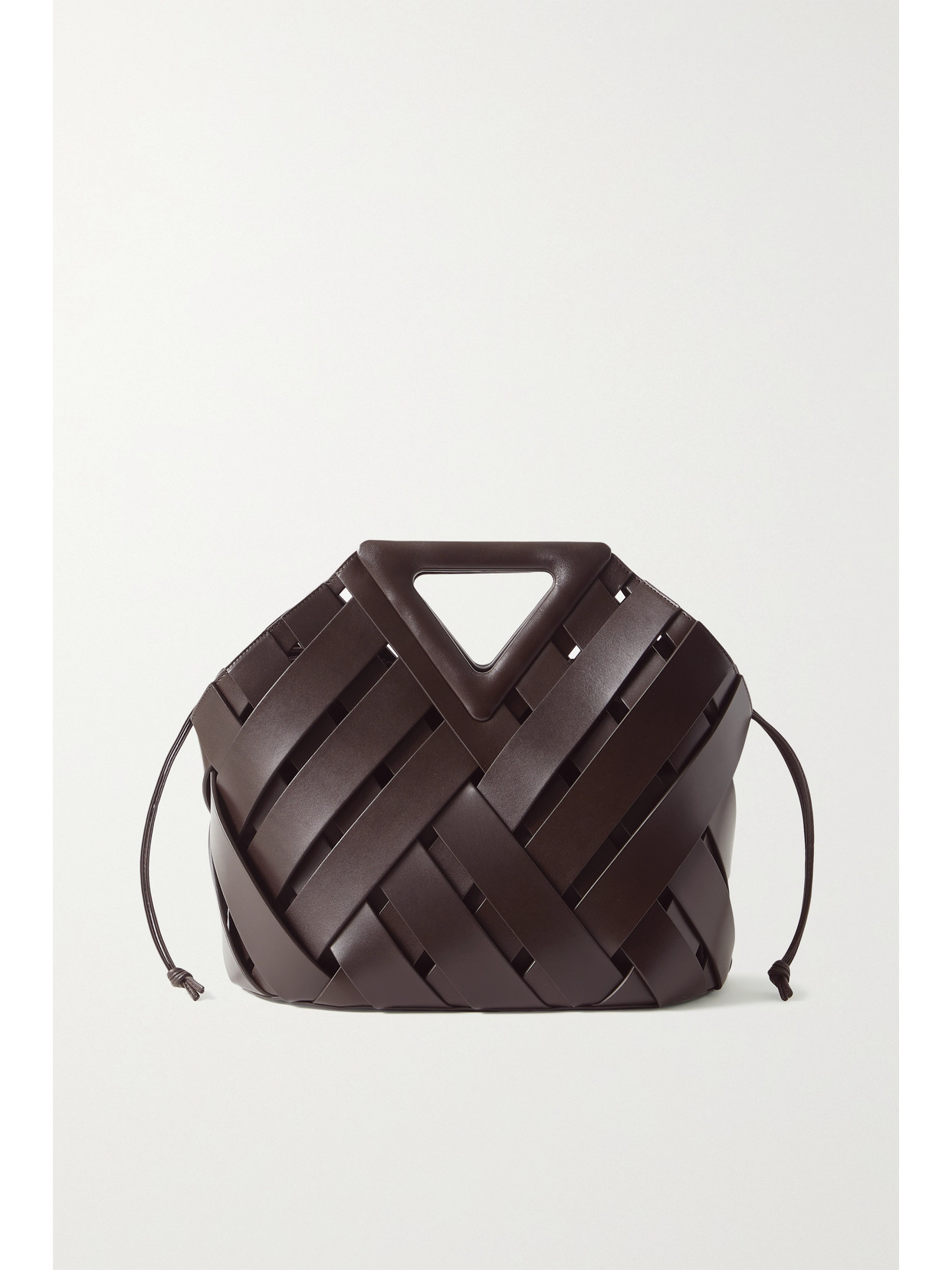 Bottega Veneta - Point Basket Intrecciato Leather Tote - Dark brown - one size