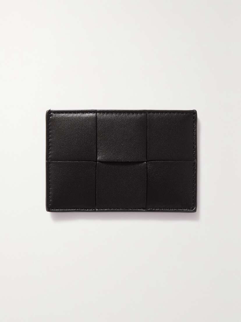 Bottega Veneta Cassette Intrecciato Leather Cardholder