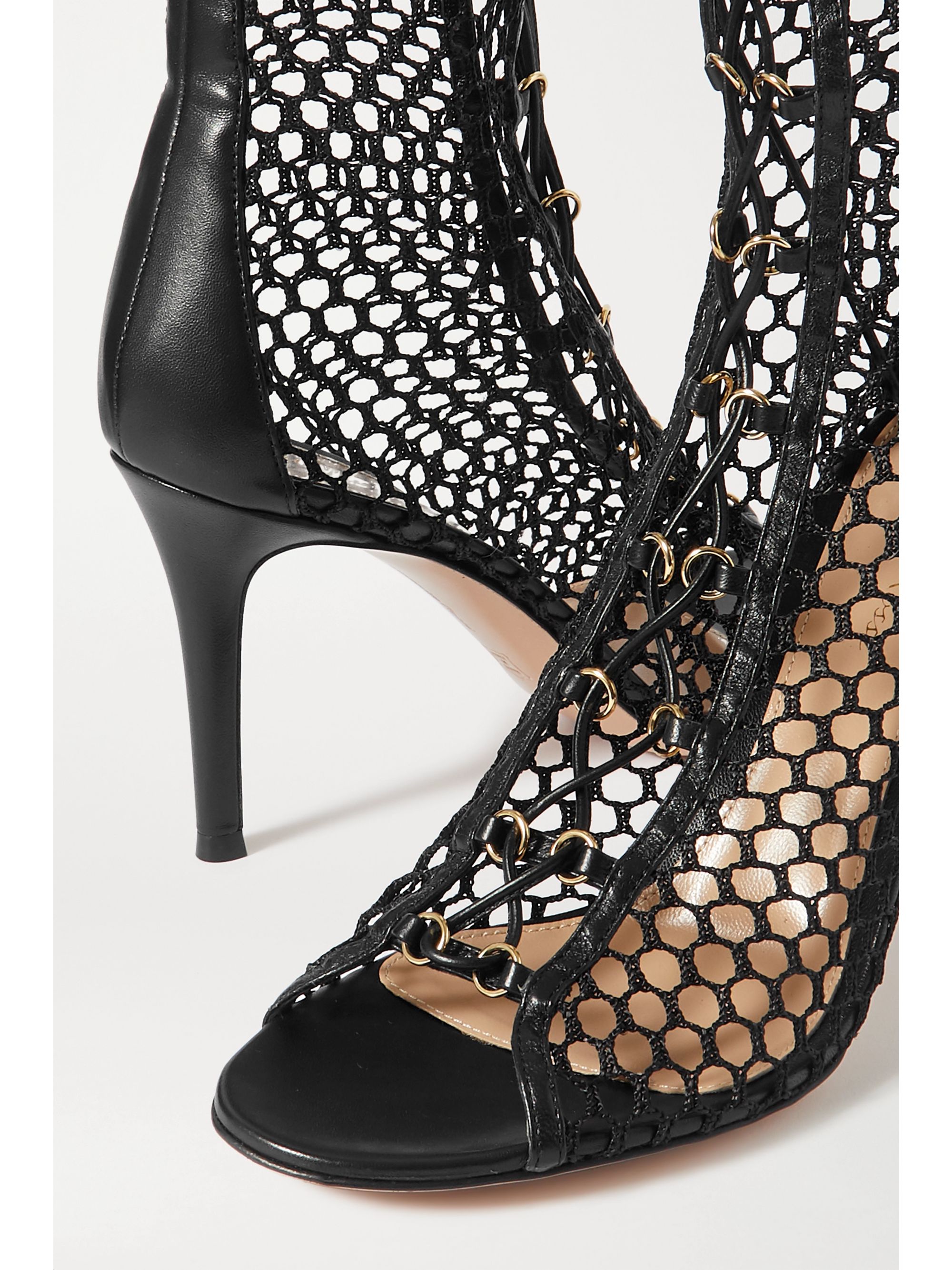 gianvito rossi mesh booties