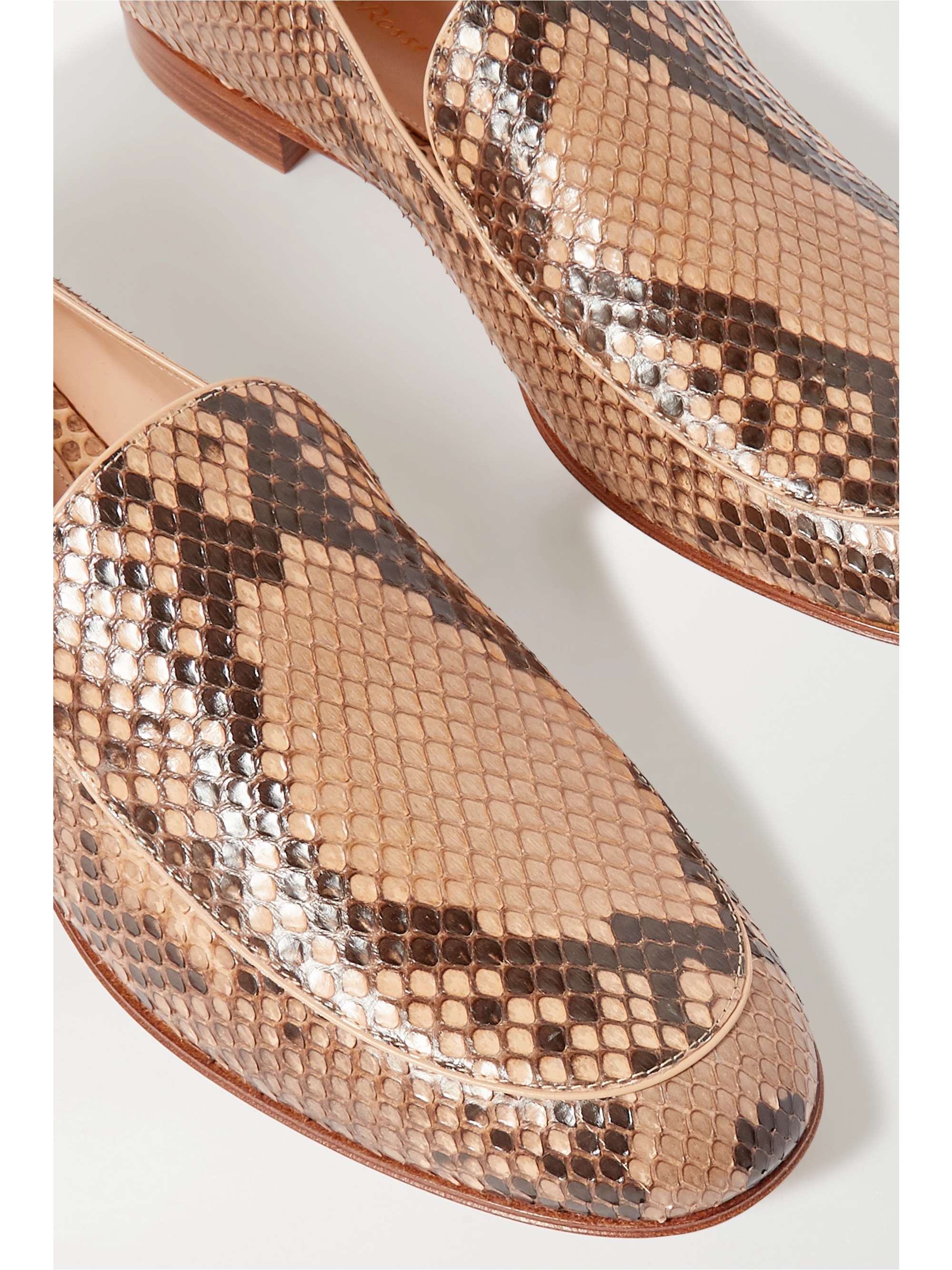 GIANVITO ROSSI Marcel python loafers