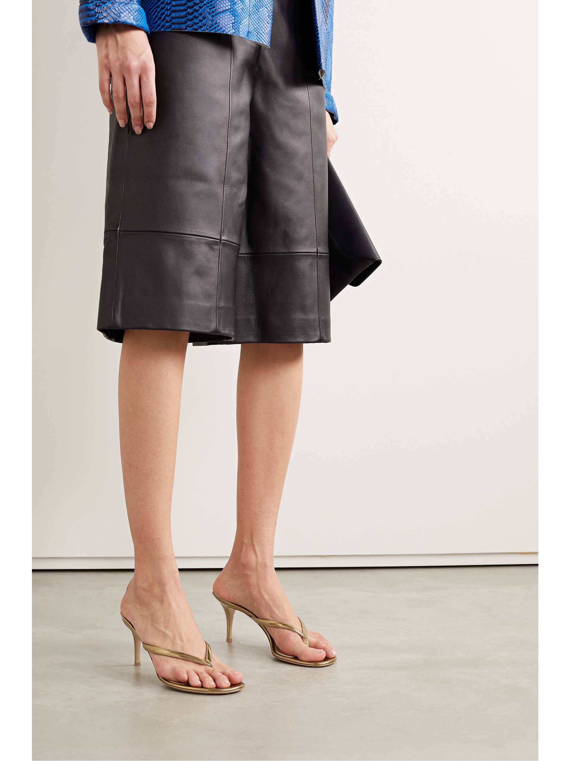 Gold Calypso 70 leather sandals | GIANVITO ROSSI | NET-A-PORTER