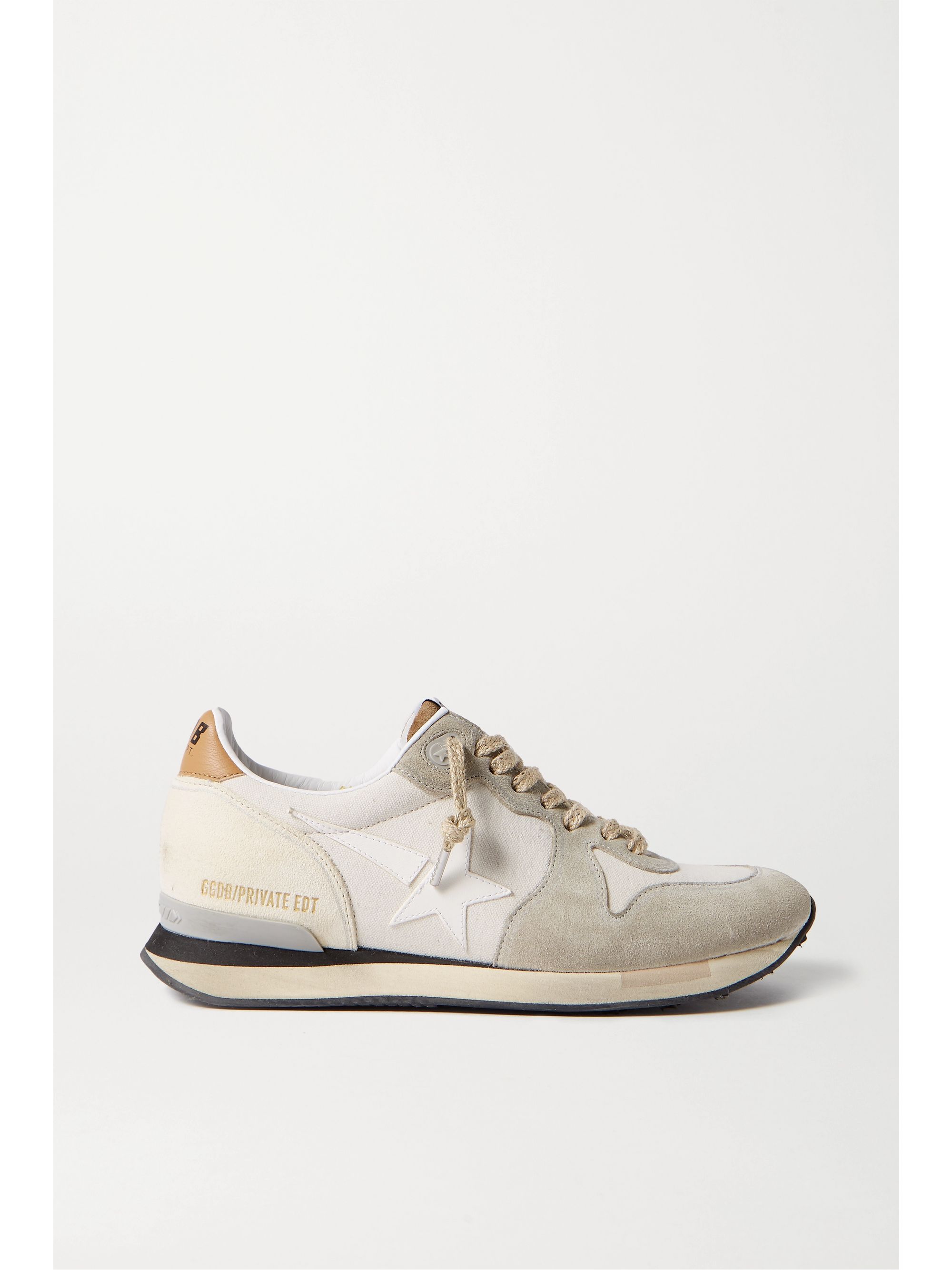 golden goose superstar distressed glittered leather sneakers