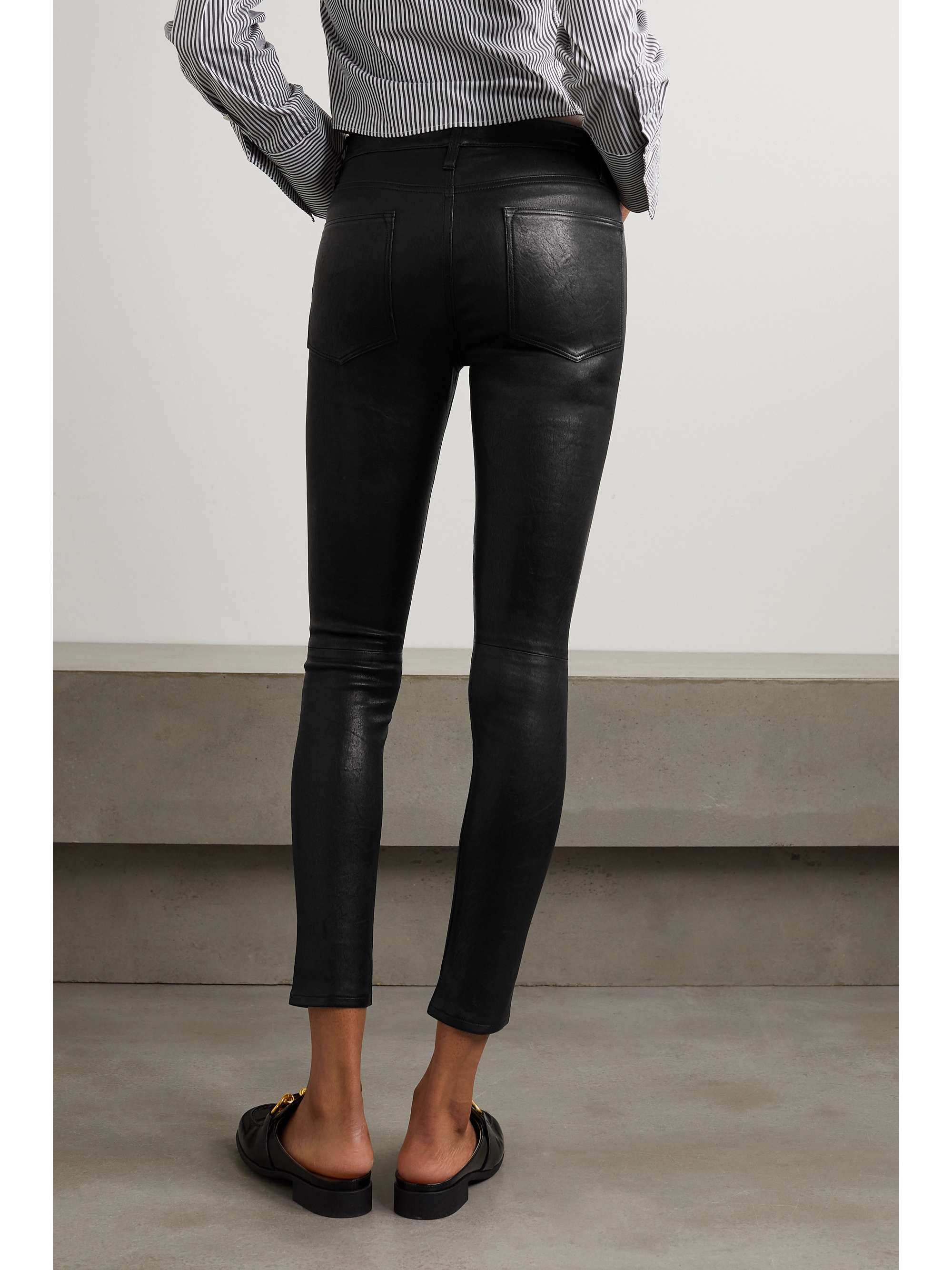 FRAME Le High Skinny leather pants