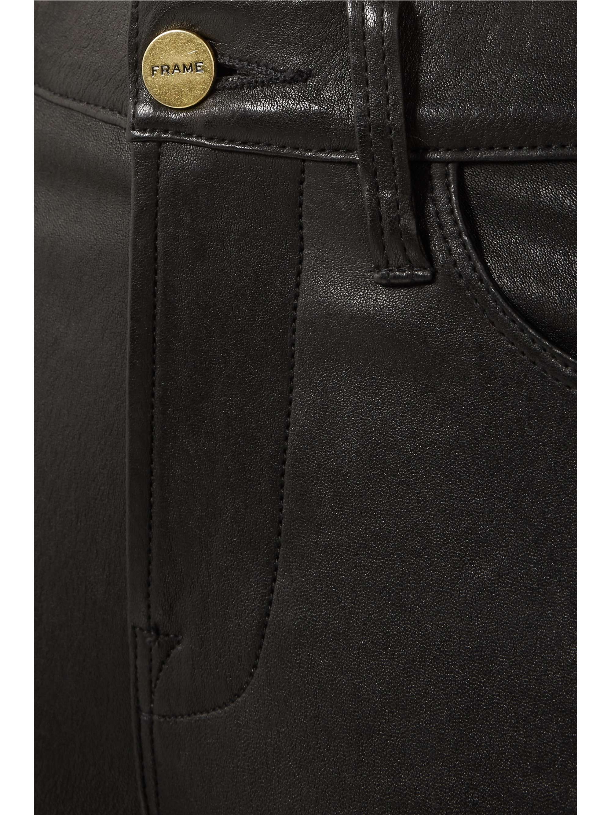 FRAME Le High Skinny leather pants