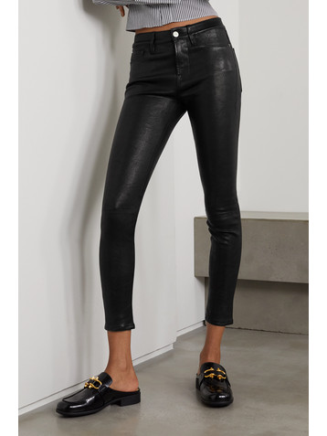 FRAME Le High Skinny leather pants
