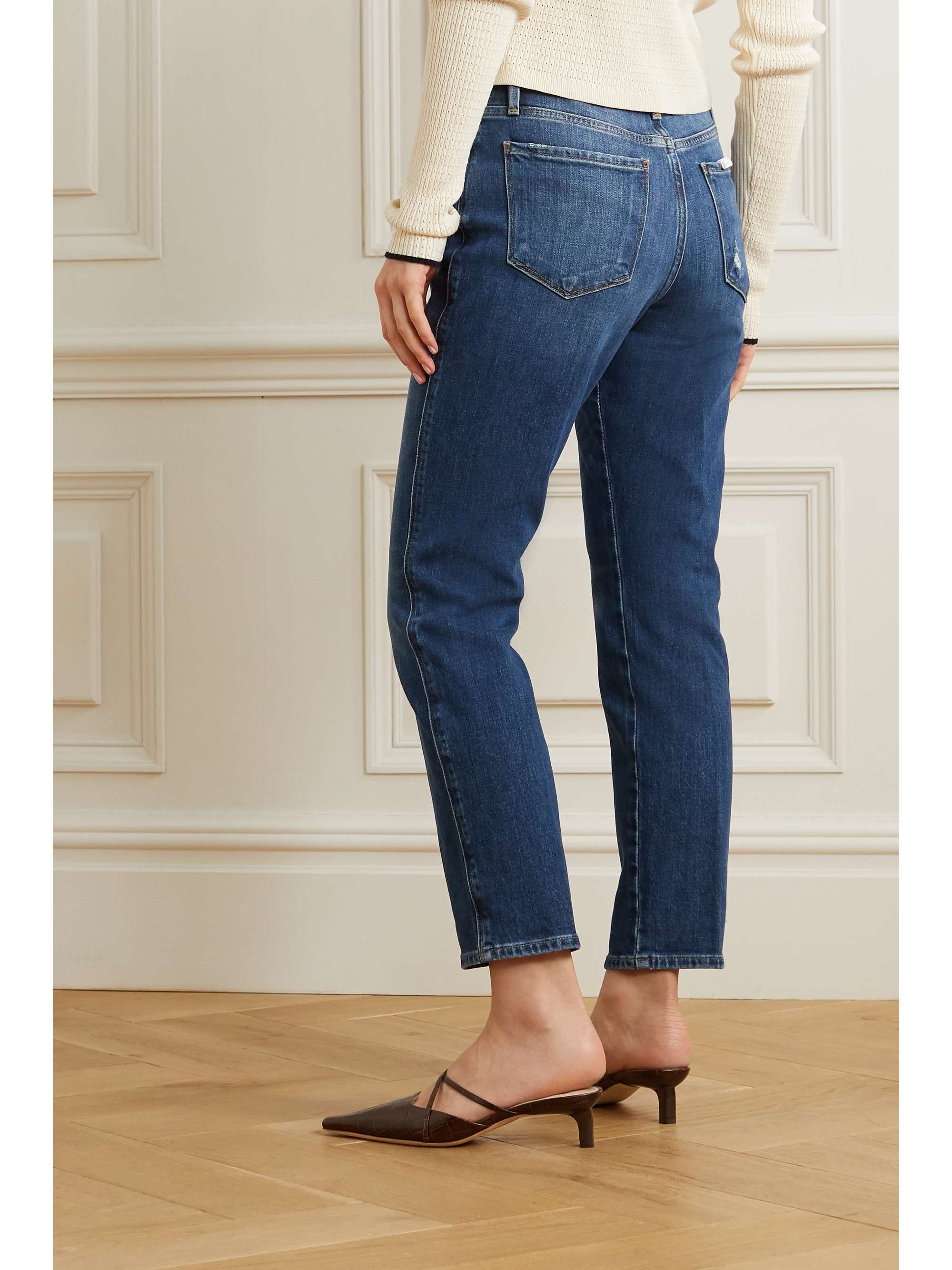 Mid denim Le Pixie Sylvie cropped high 