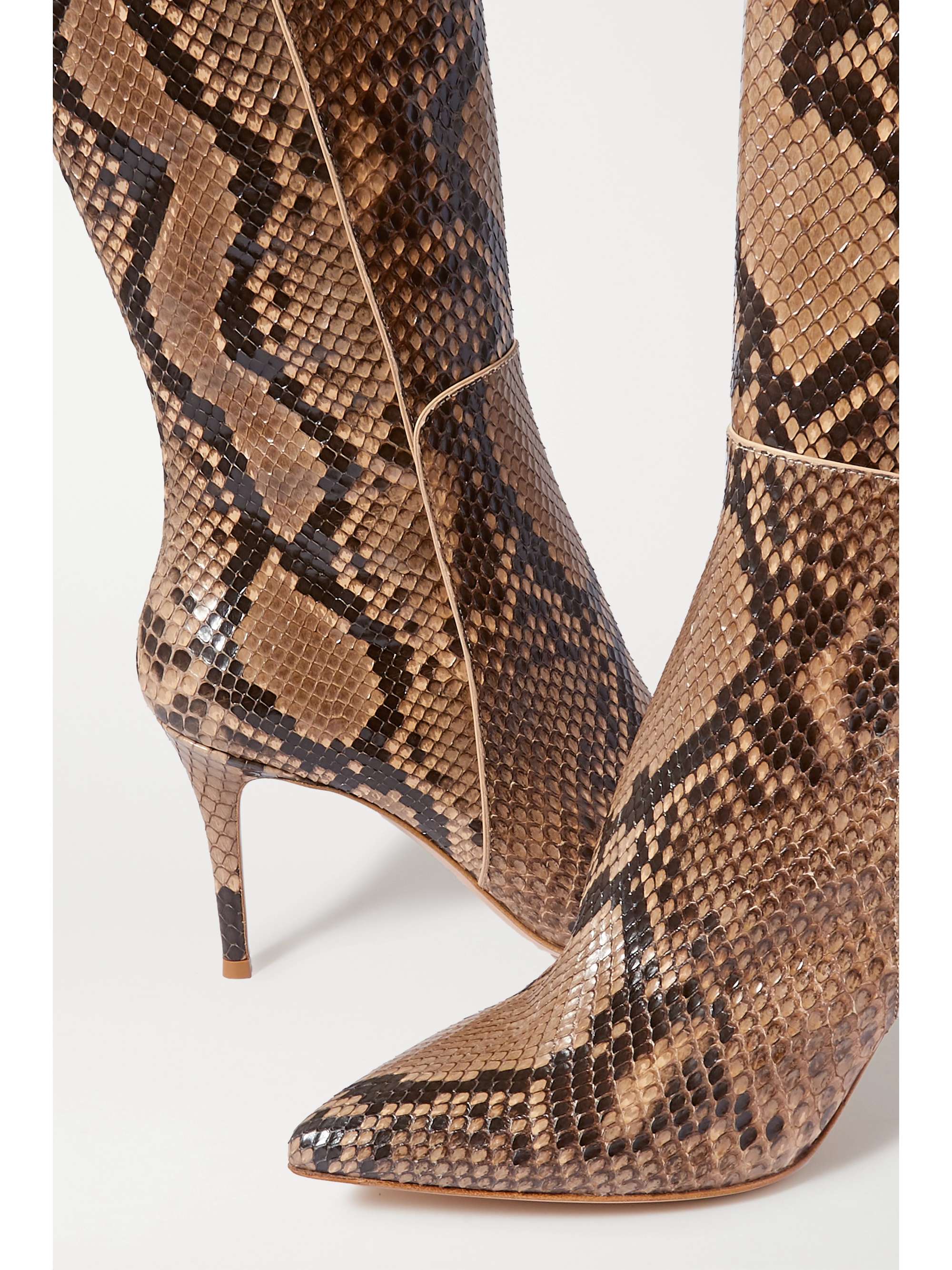 GIANVITO ROSSI 85 python knee boots
