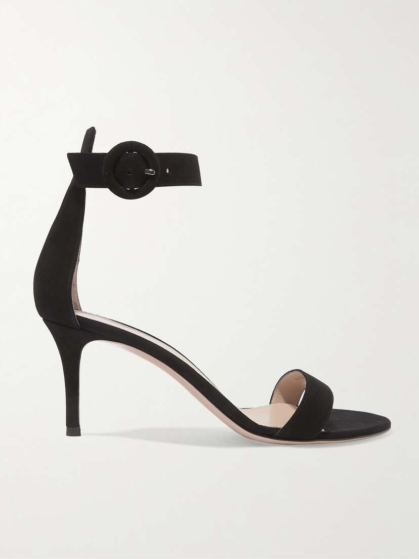 Gianvito Rossi Portofino 70 Suede Sandals