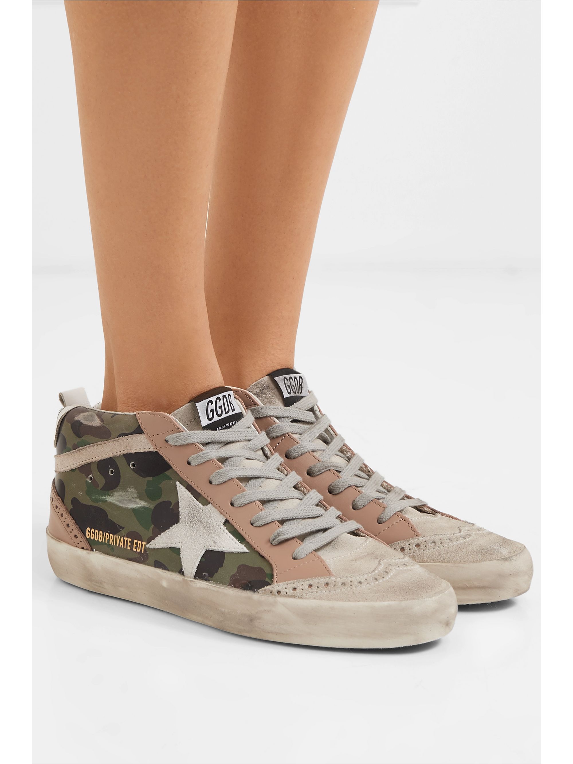 camo golden goose sneakers womens