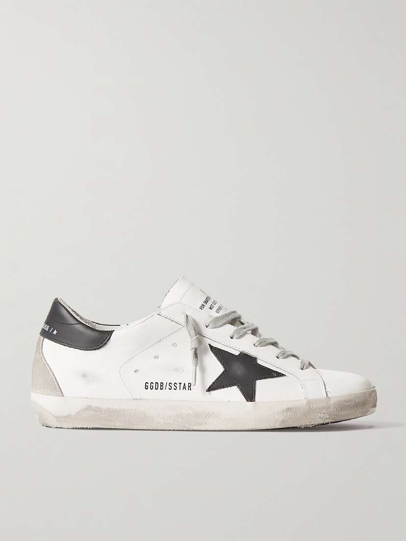 Golden Goose Superstar Distressed Leather Sneakers