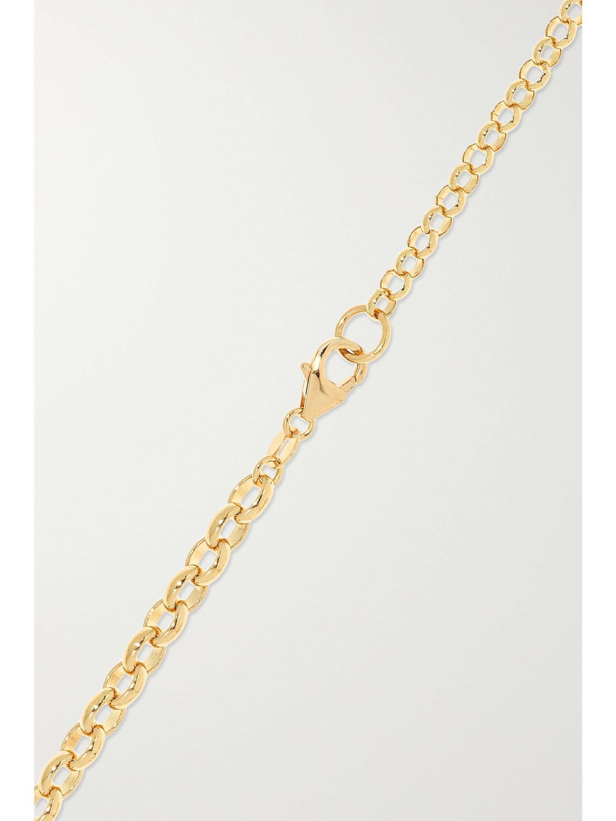 FOUNDRAE Strength 18-karat gold diamond necklace