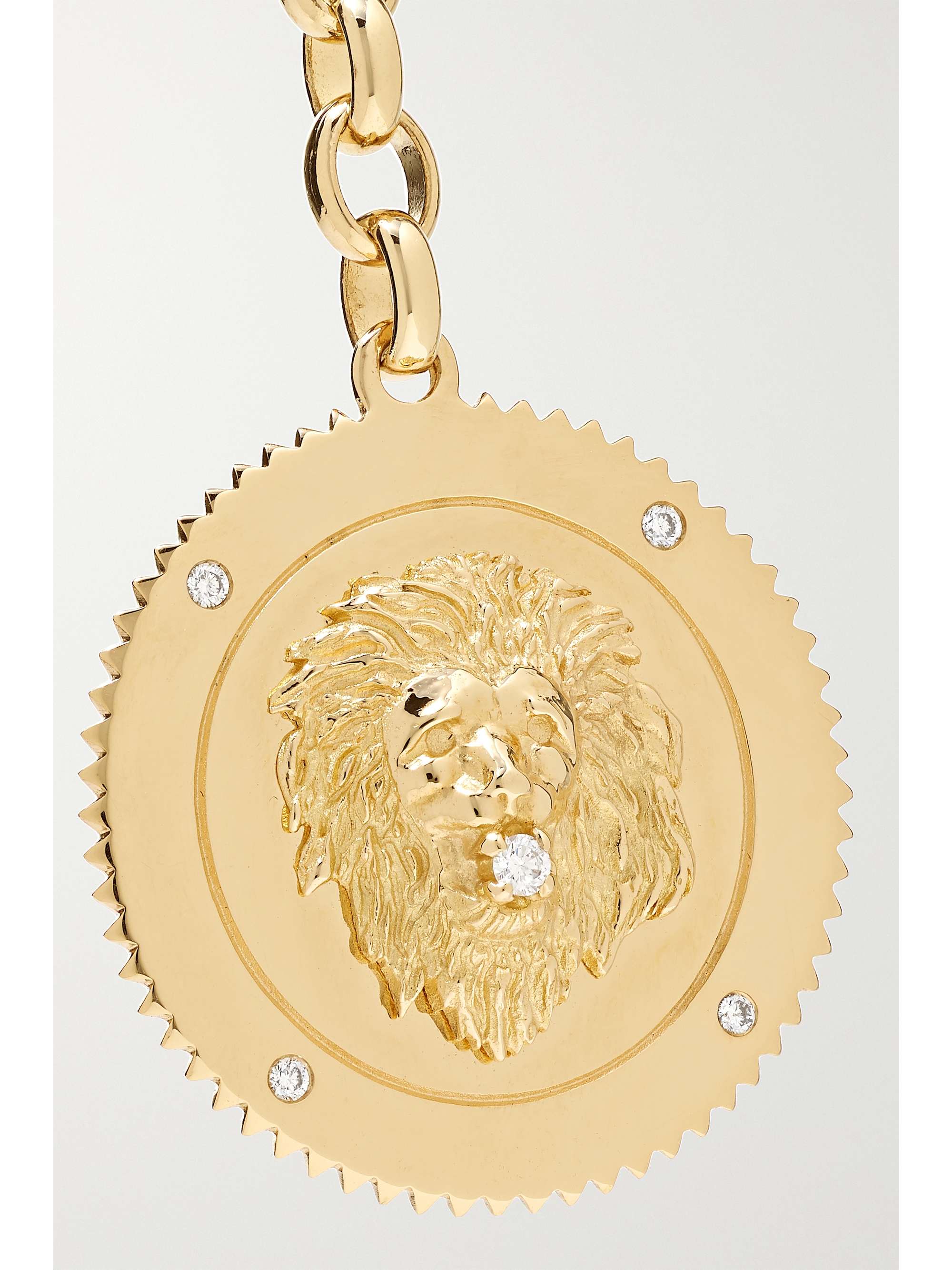 FOUNDRAE Strength 18-karat gold diamond necklace