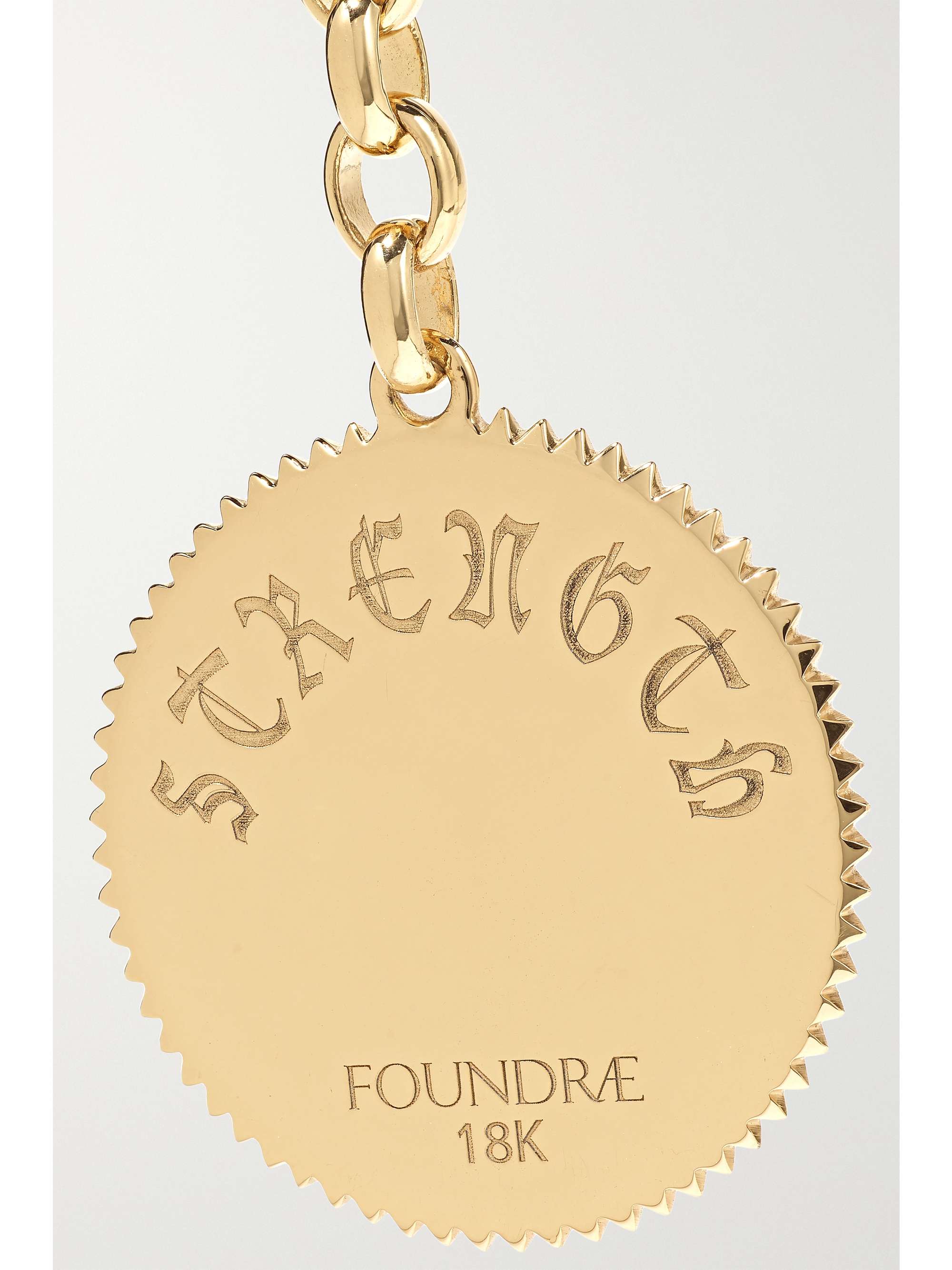FOUNDRAE Strength 18-karat gold diamond necklace