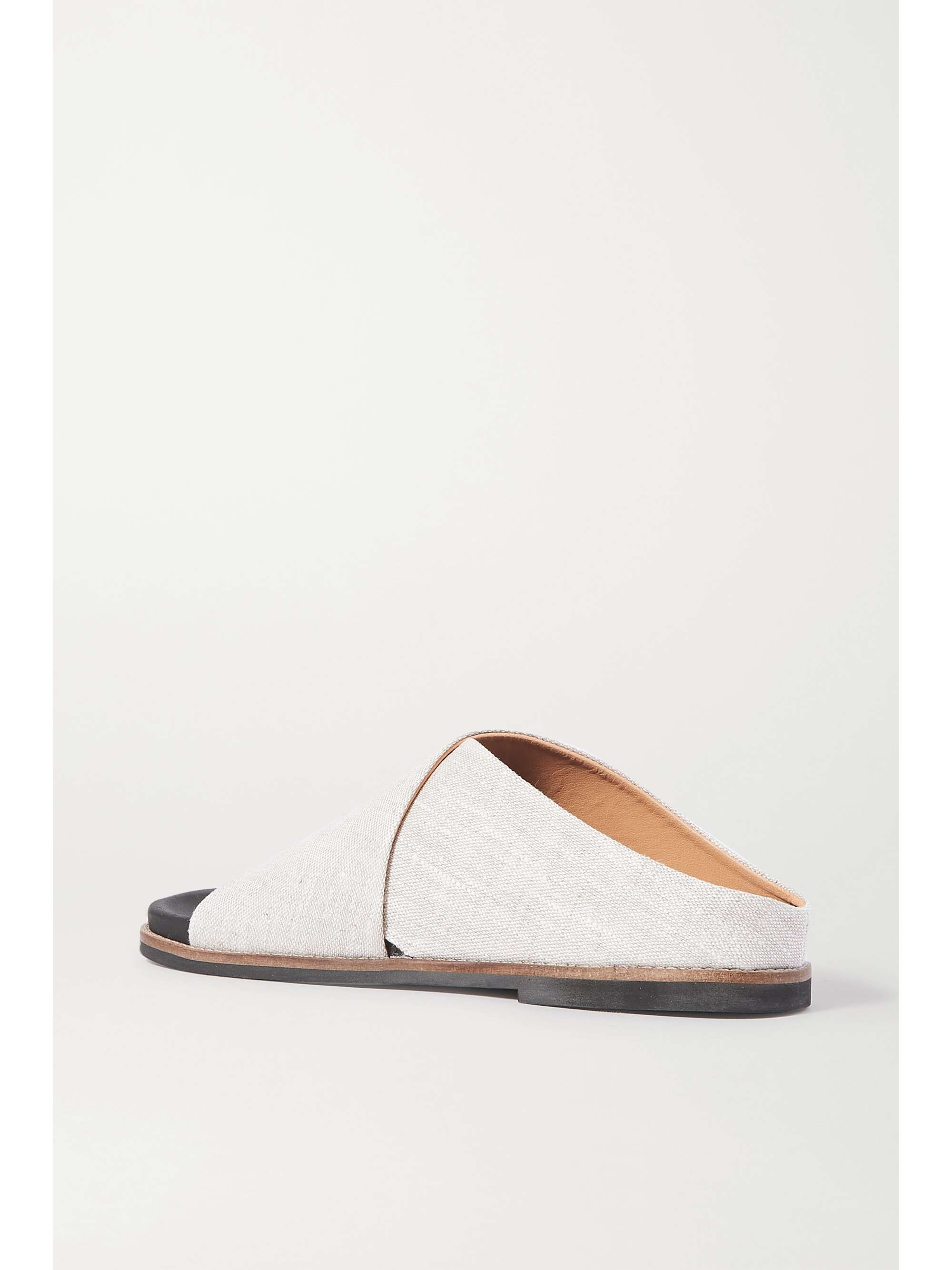 GANNI Mélange canvas sandals