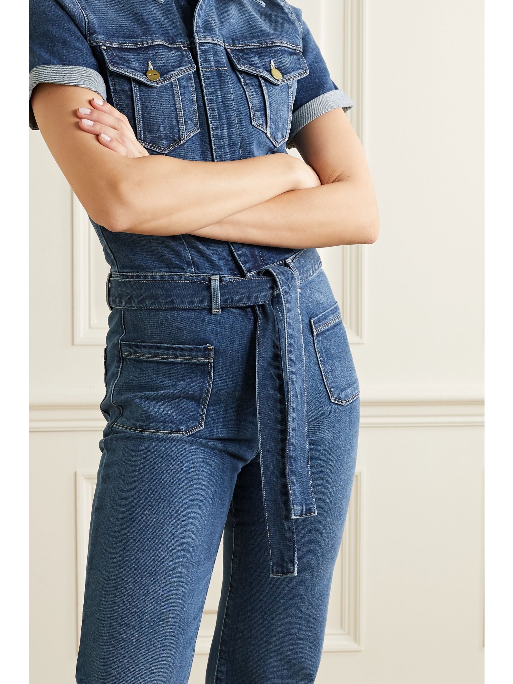 frame denim jumpsuit