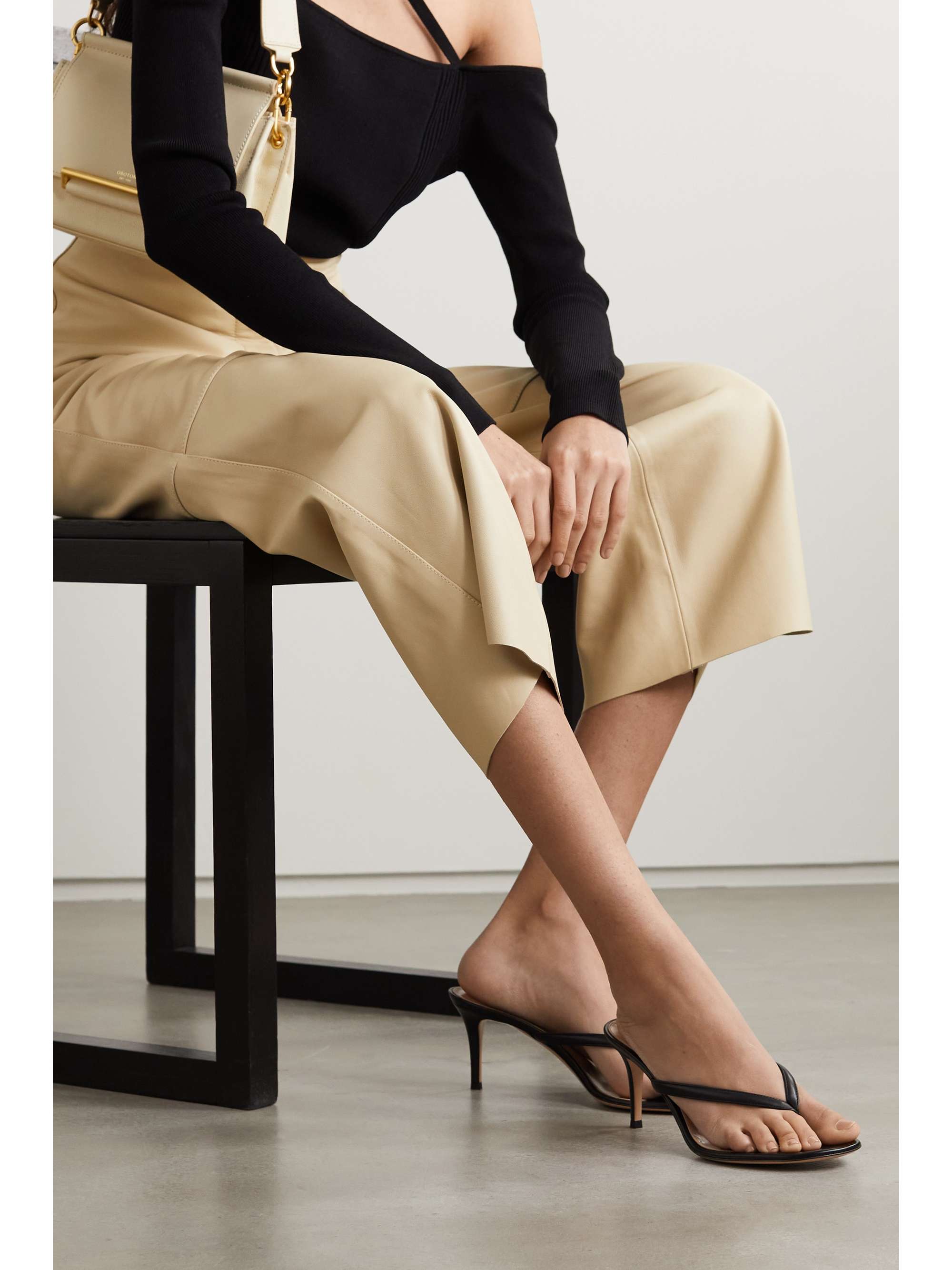 GIANVITO ROSSI Calypso 70 leather sandals