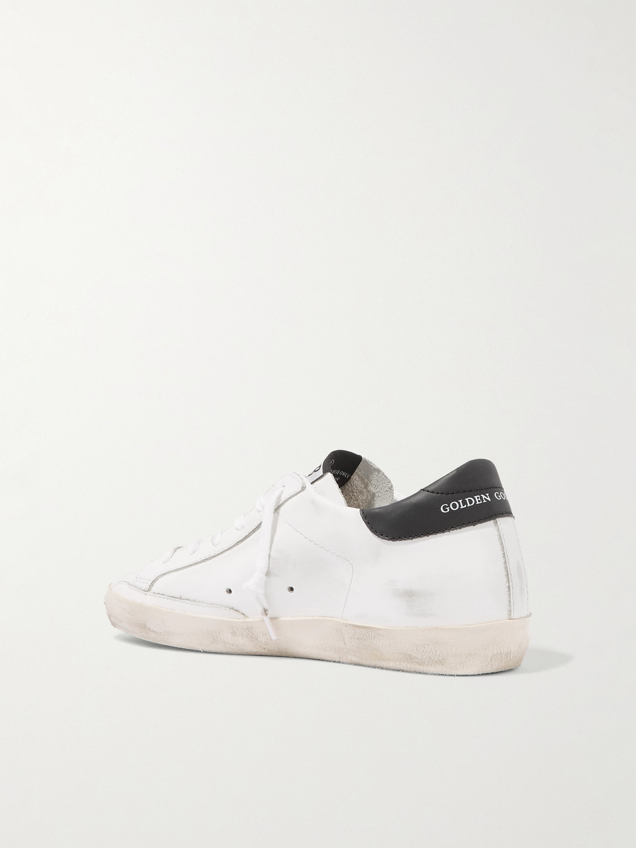 Superstar Distressed Glittered Sneakers