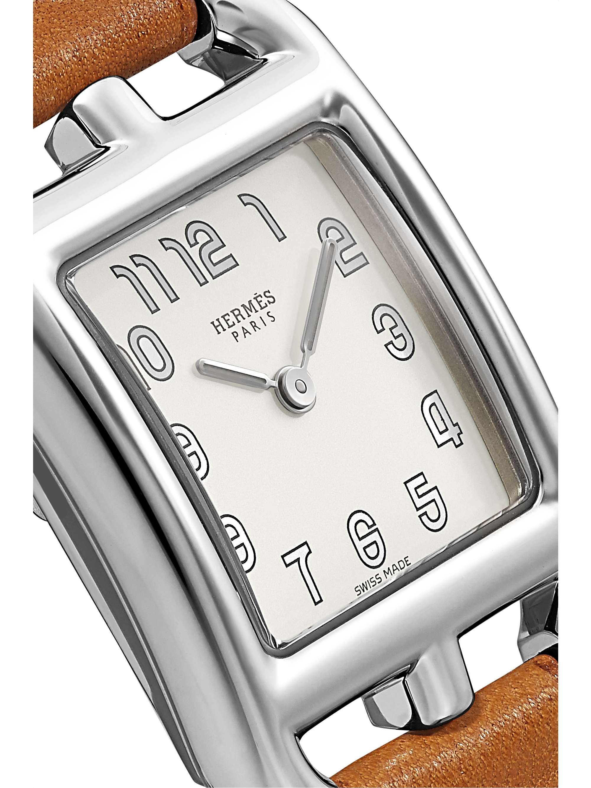 HERMÈS TIMEPIECES Cape Cod 23mm small stainless steel and leather watch