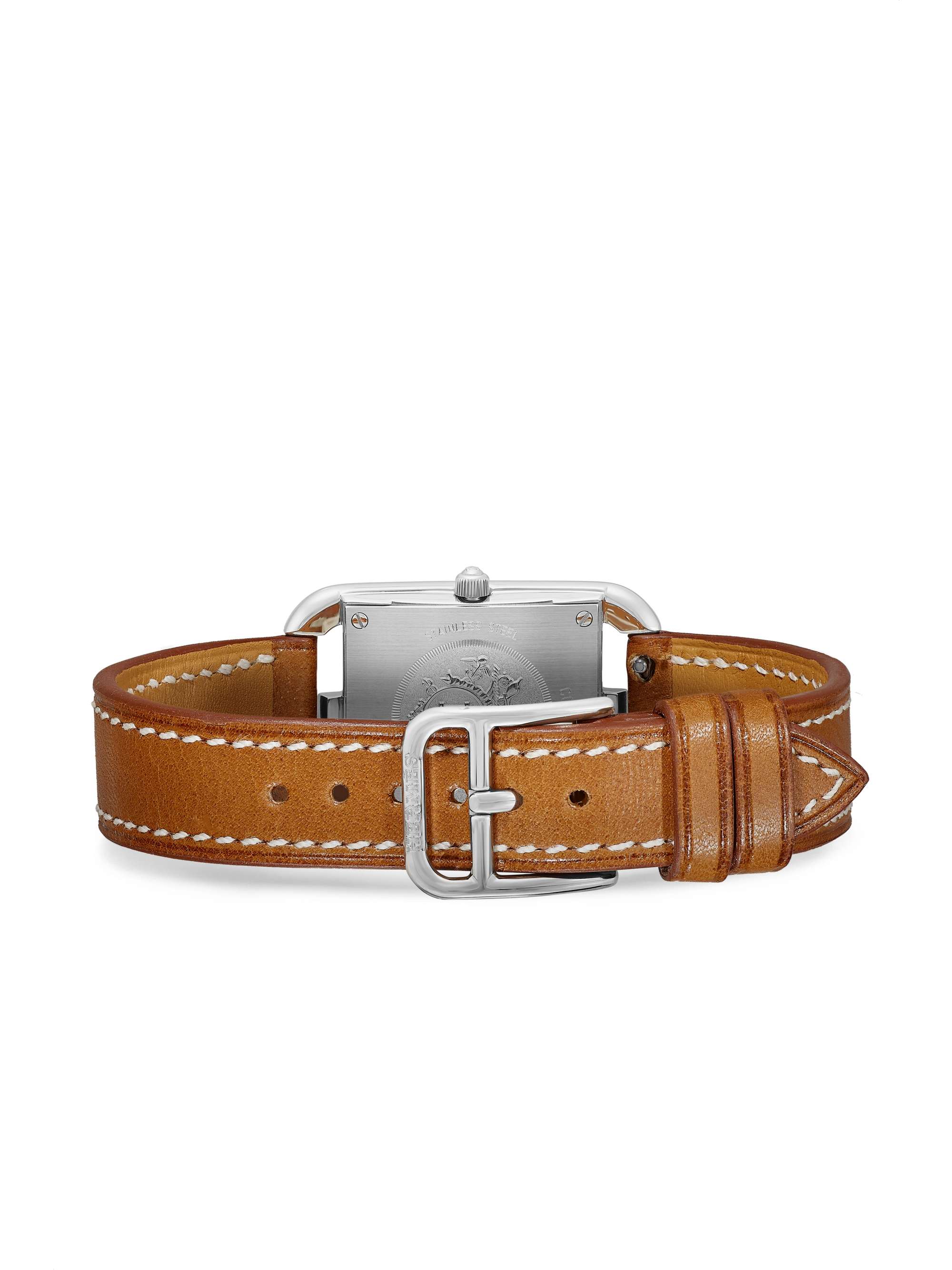 HERMÈS TIMEPIECES Cape Cod 23mm small stainless steel and leather watch