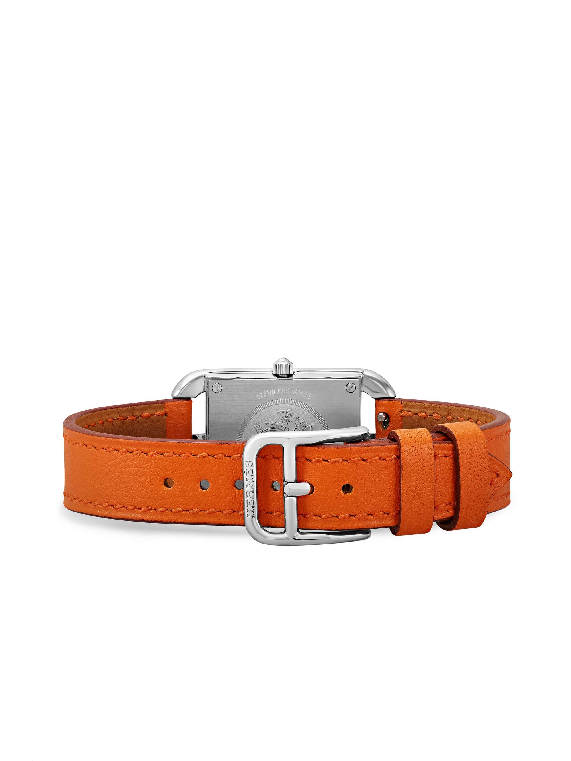 HERMÈS TIMEPIECES Cape Cod 23mm small stainless steel and leather watch