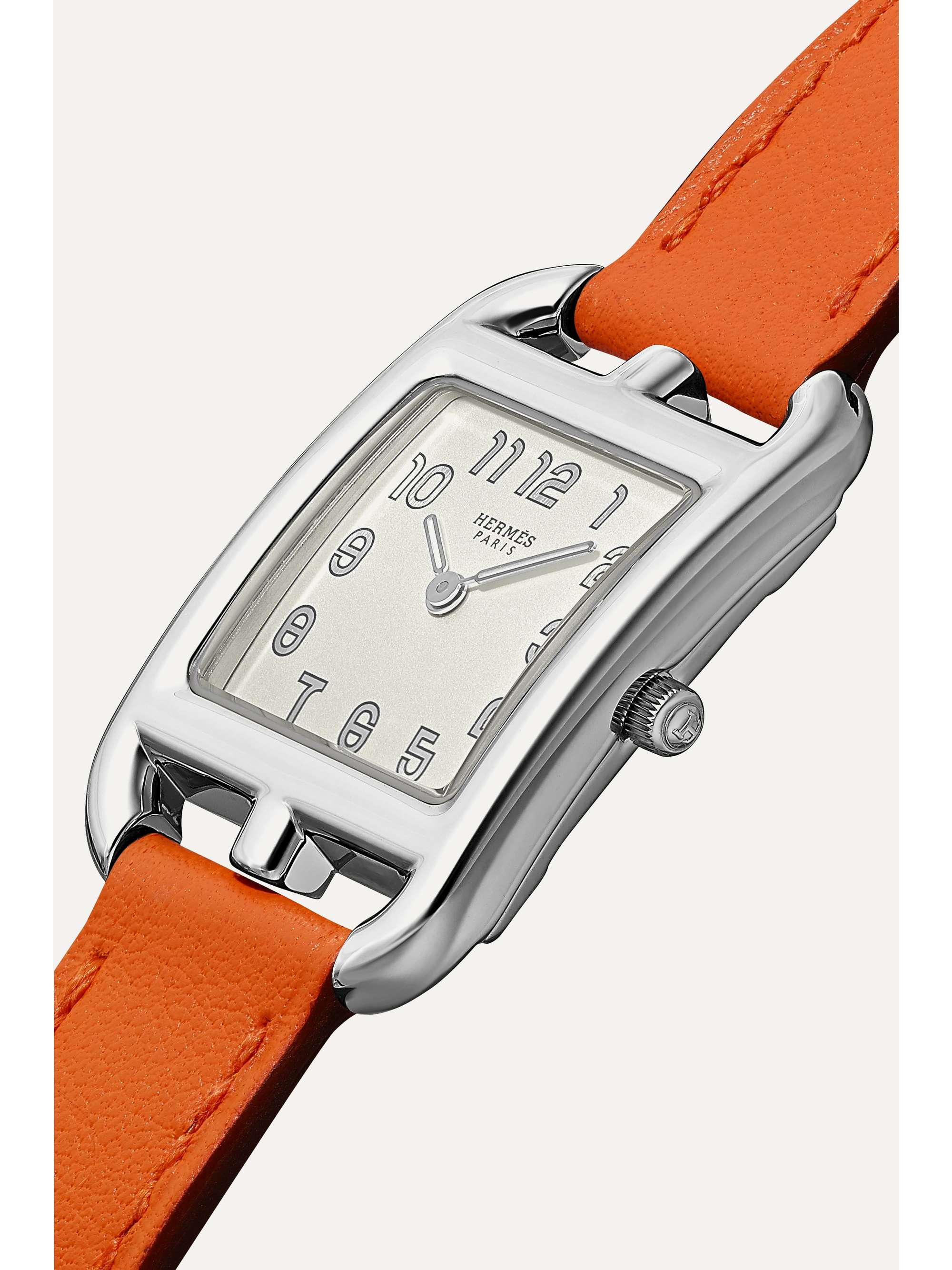 HERMÈS TIMEPIECES Cape Cod 23mm small stainless steel and leather watch