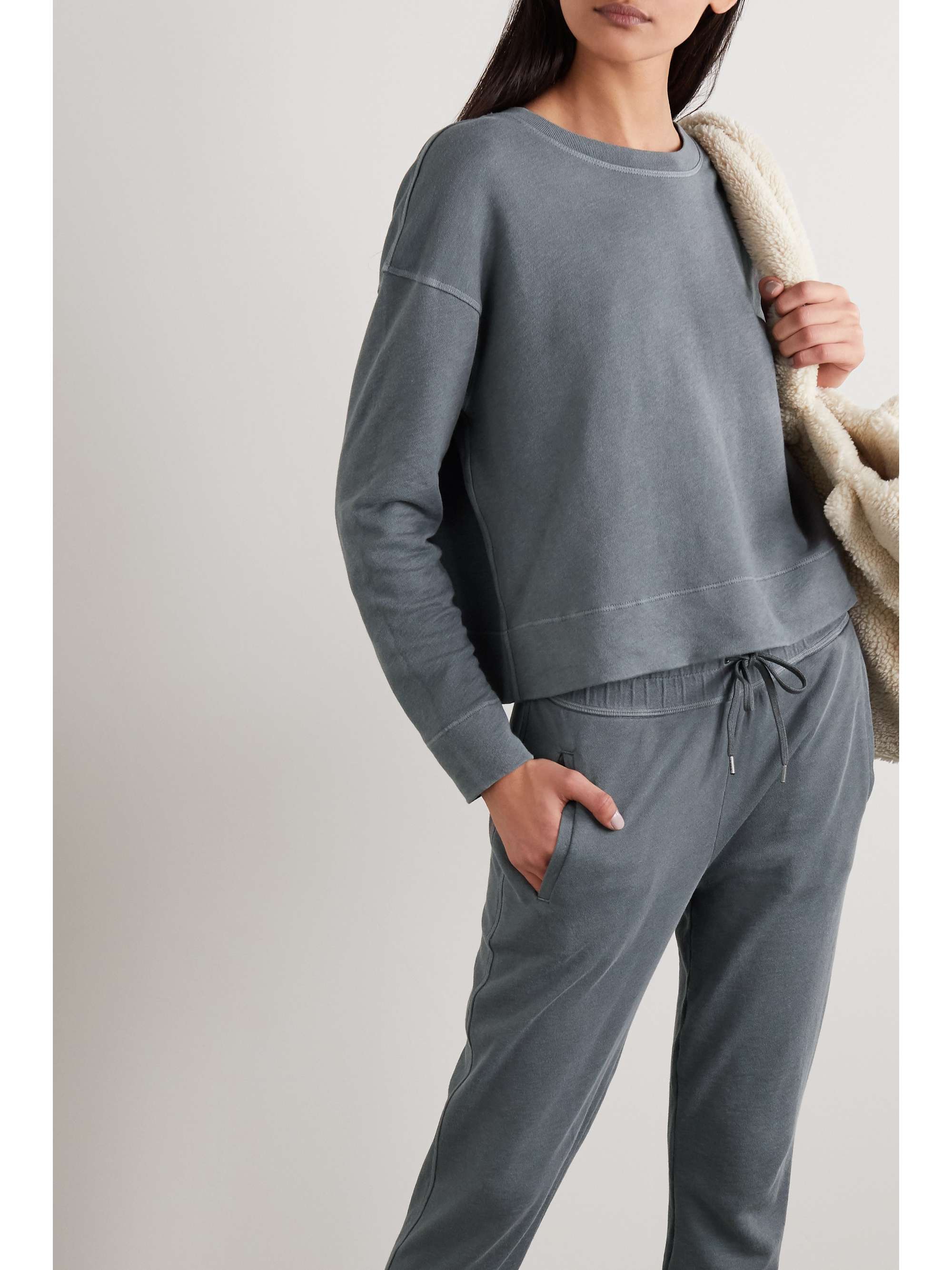 JAMES PERSE Supima cotton-terry top