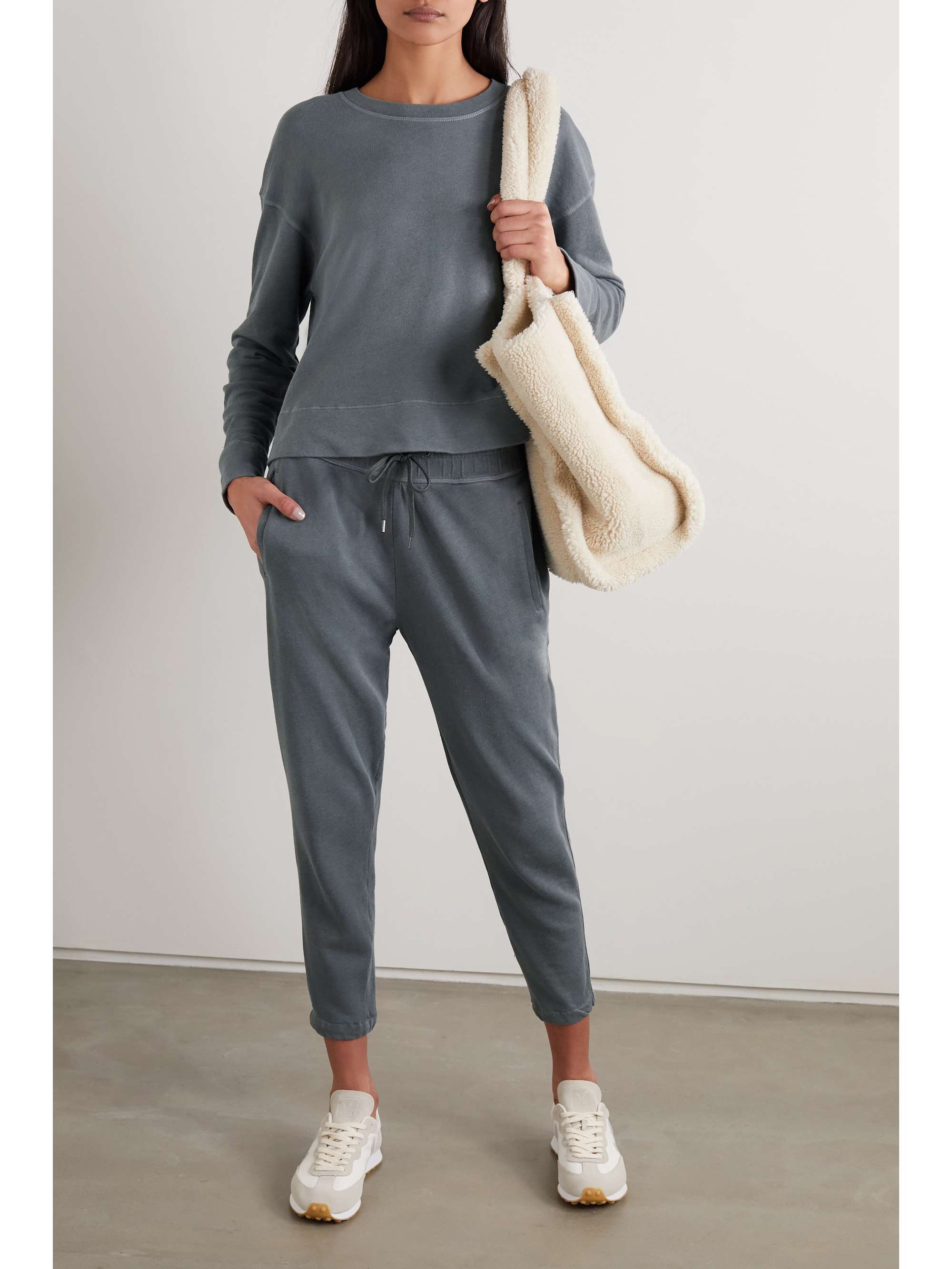 JAMES PERSE Supima cotton-terry top
