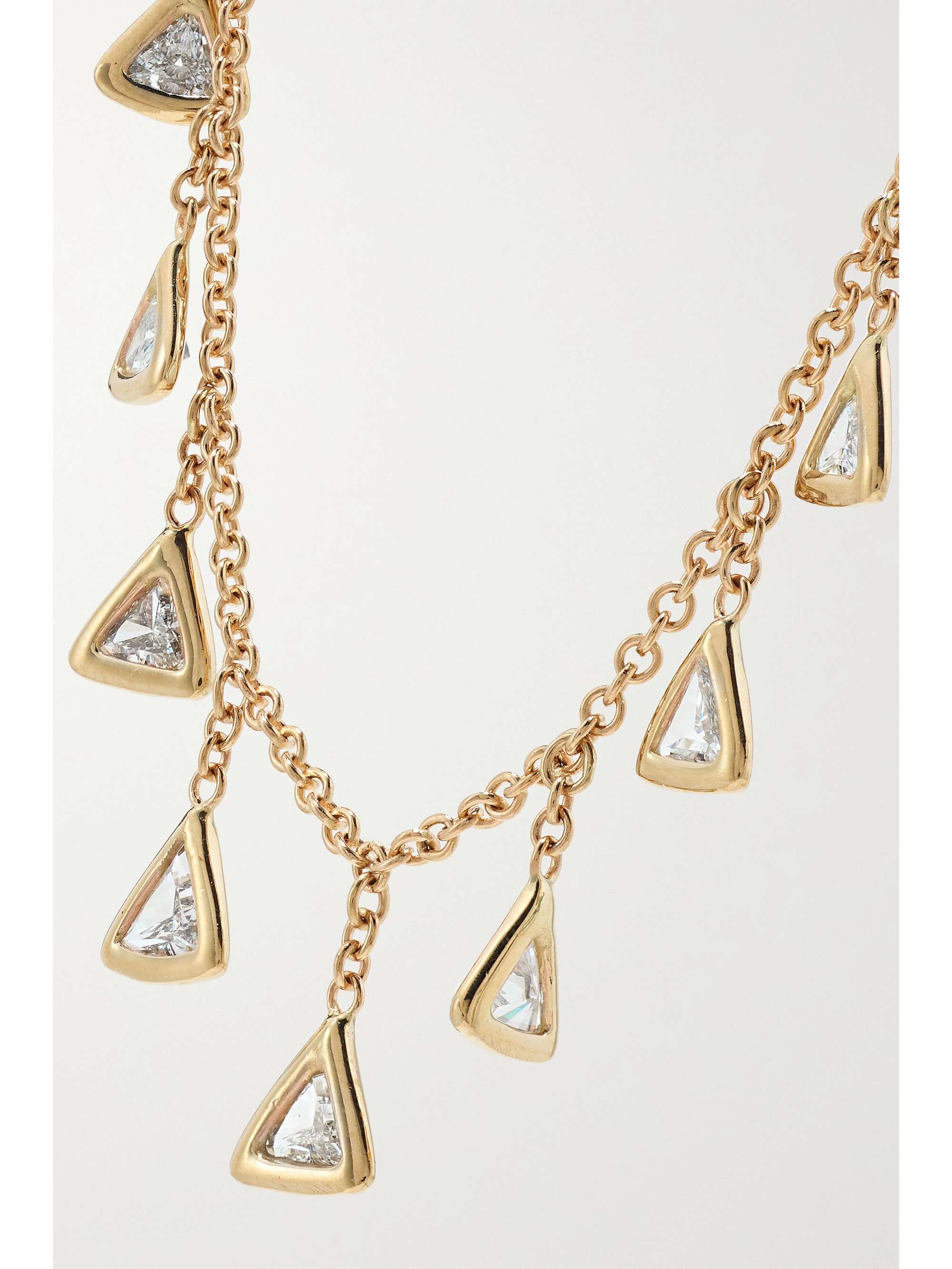 JACQUIE AICHE 14-karat gold diamond necklace