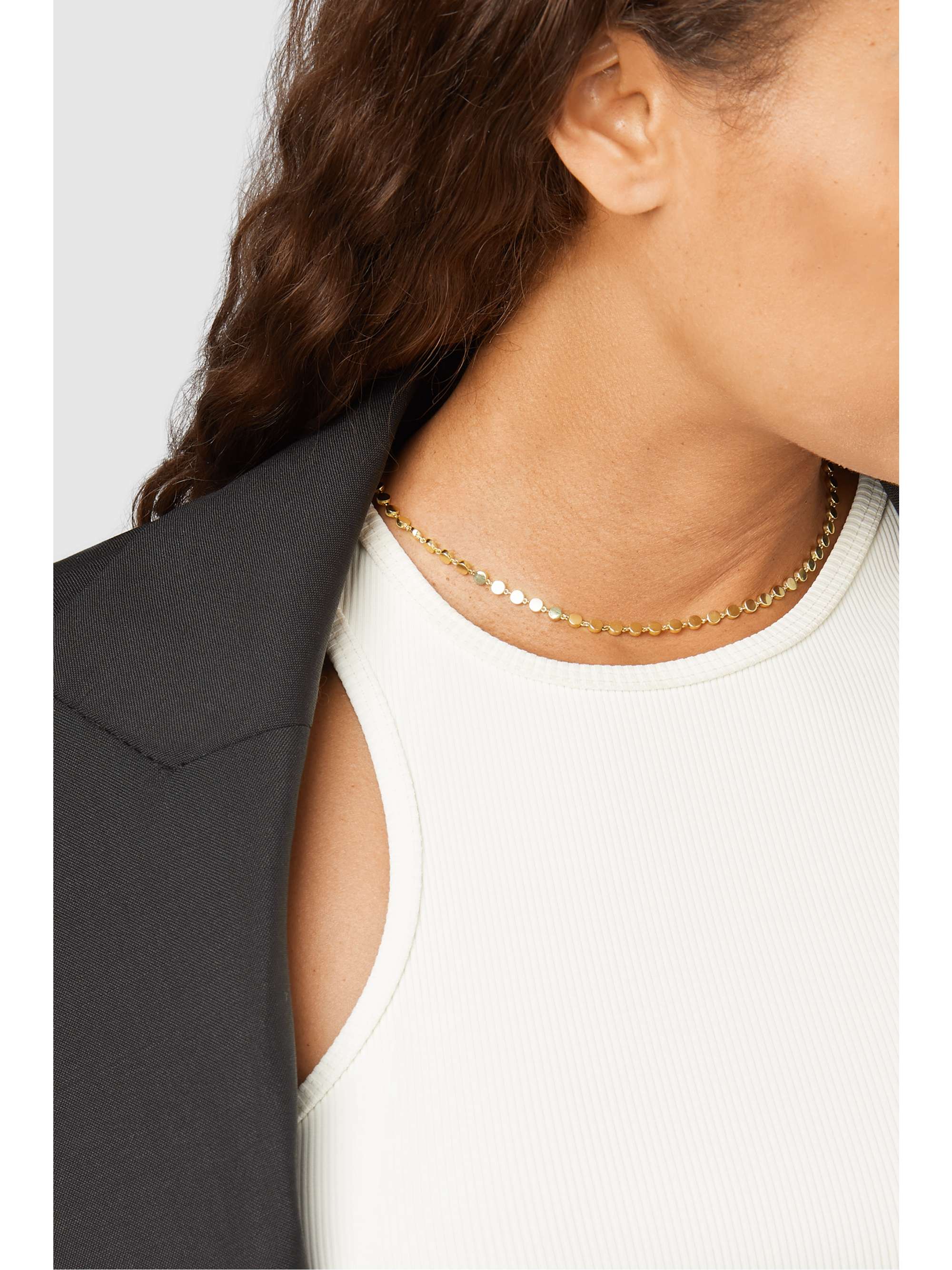 JENNIFER MEYER Mini Circle 18-karat gold necklace