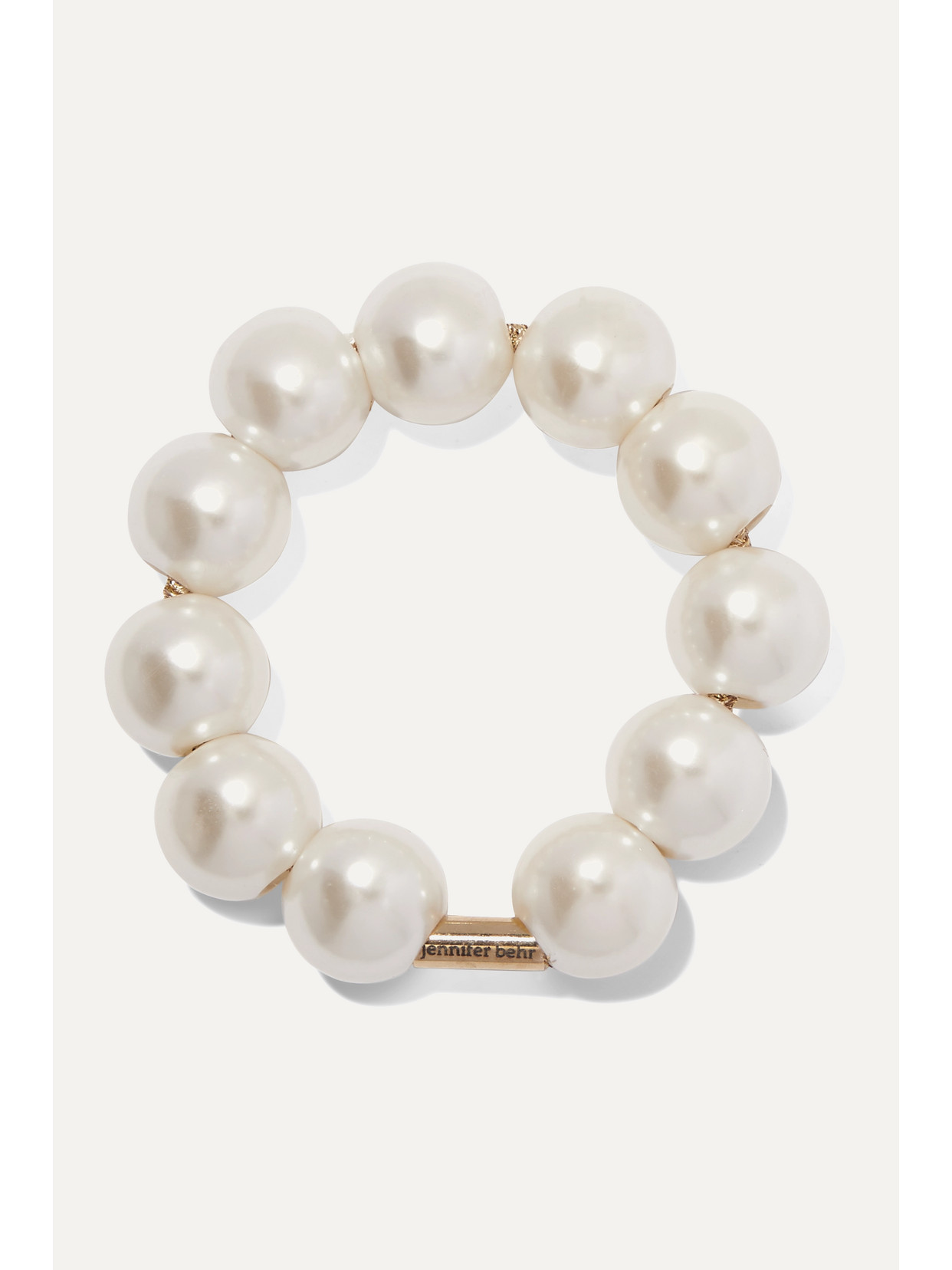 Jennifer Behr Faux-pearl Bracelet In White