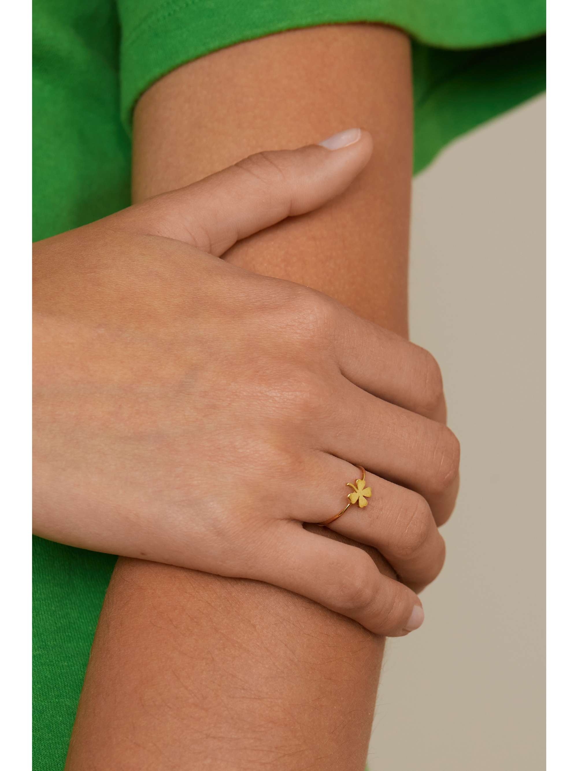 JENNIFER MEYER Mini Wishbone 18-karat gold ring