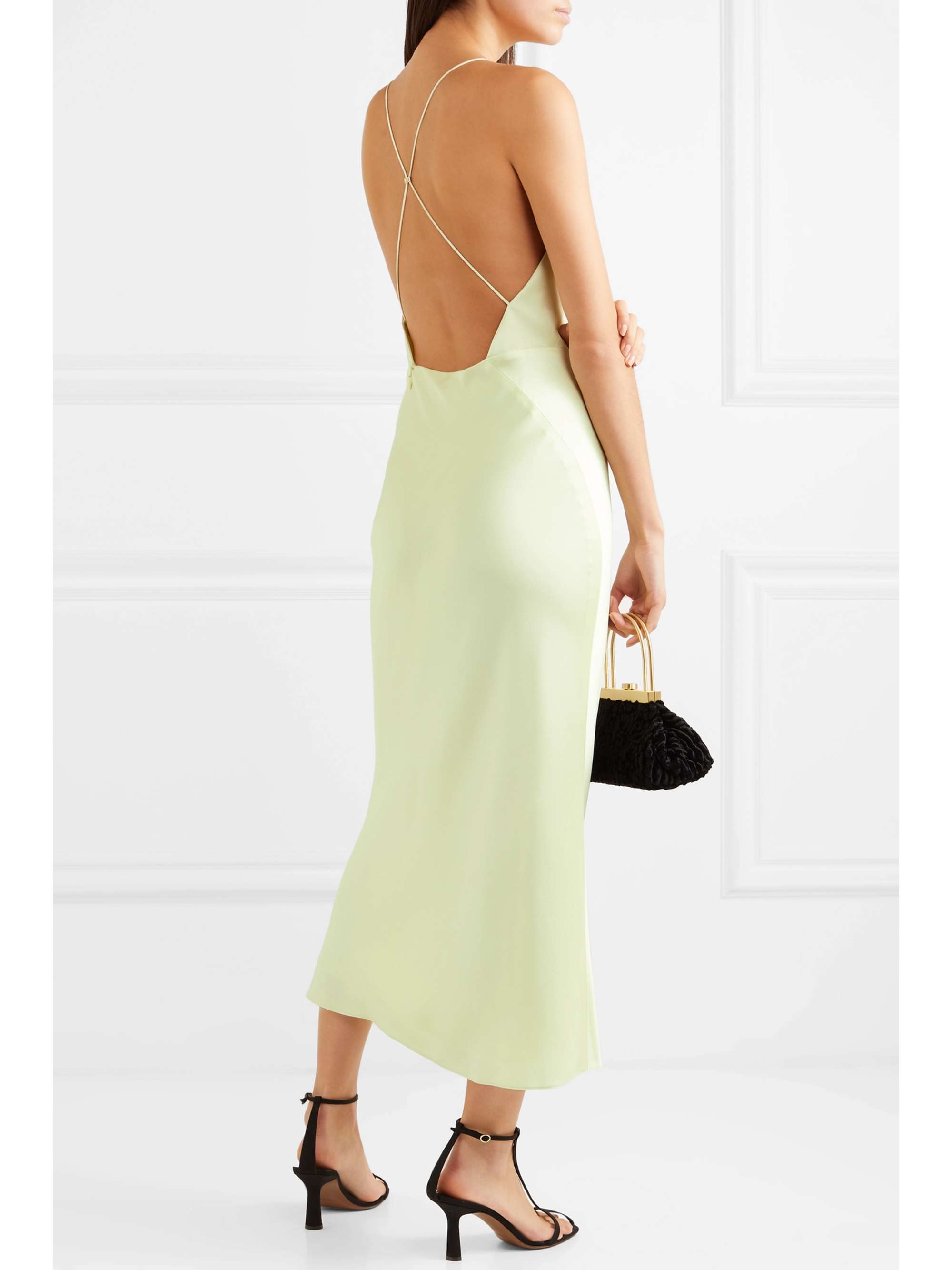 jason wu green silk dress
