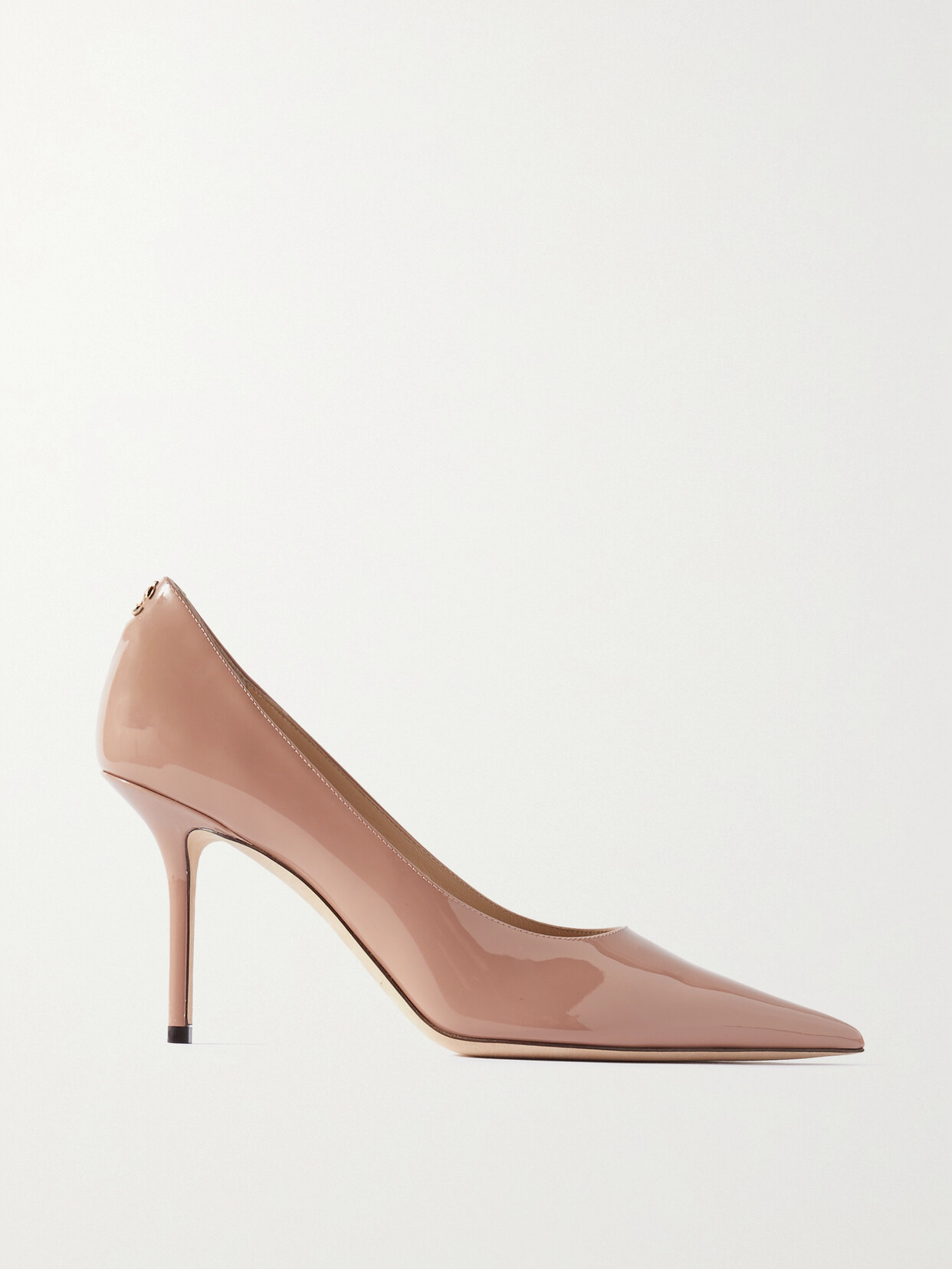 Jimmy Choo Love 85 Patent-leather Pumps In Neutral